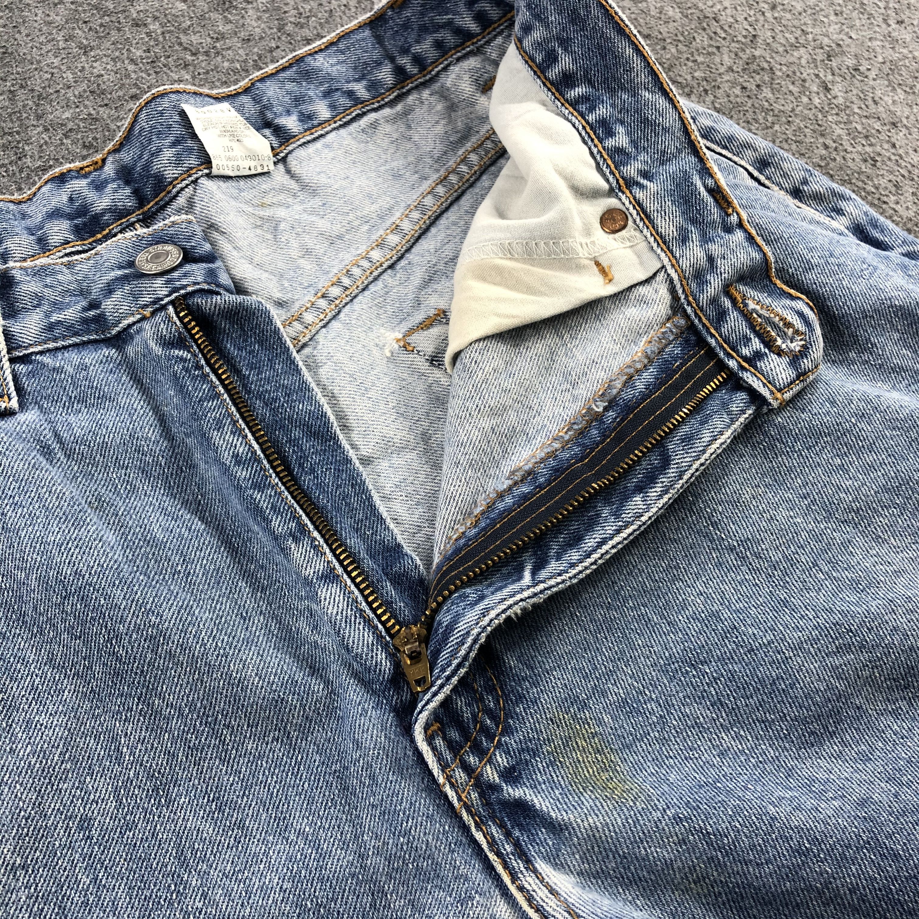 Levi's 90s Vintage Blue Wash Levis 550 Jeans-J2093 Size US 33 - 8 Thumbnail