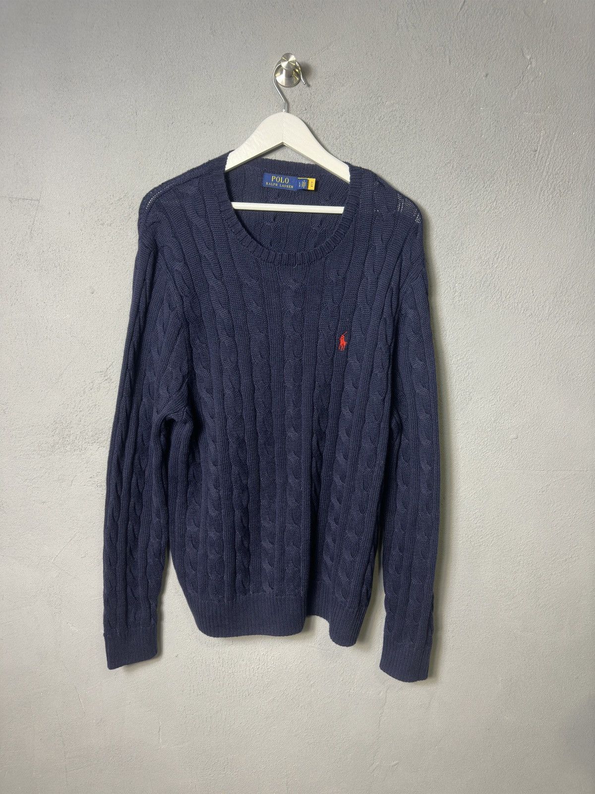 Polo Ralph Lauren × Ralph Lauren Polo Ralph Lauren Cable Knit Sweater Size US L / EU 52-54 / 3 - 1 Thumbnail