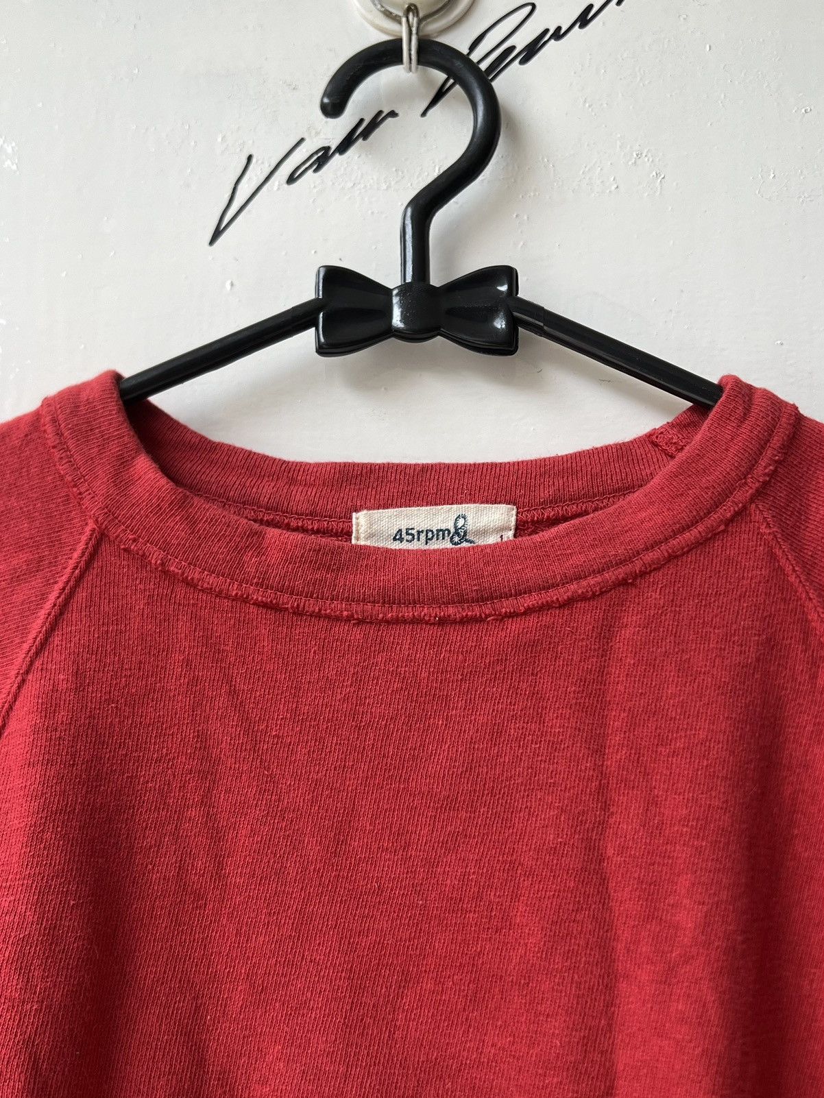 45rpm 45RPM Red Long Sleeve T-shirt Size US XS / EU 42 / 0 - 13 Thumbnail