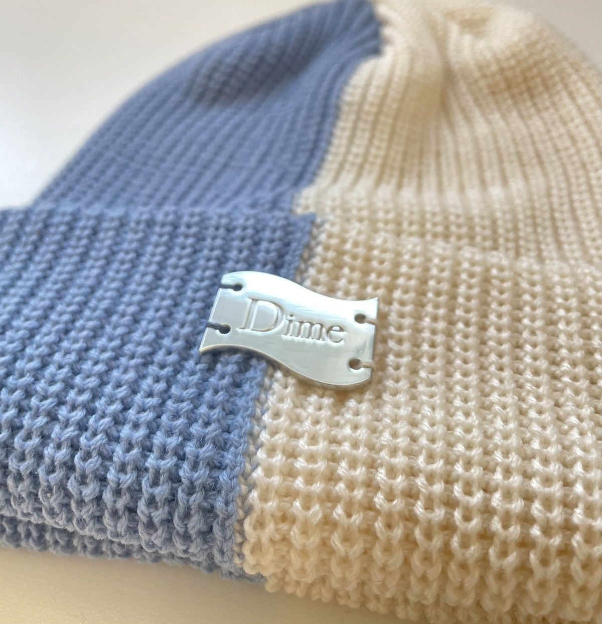 Dime Dime Split Beanie Blue/Beige Size ONE SIZE - 2 Thumbnail