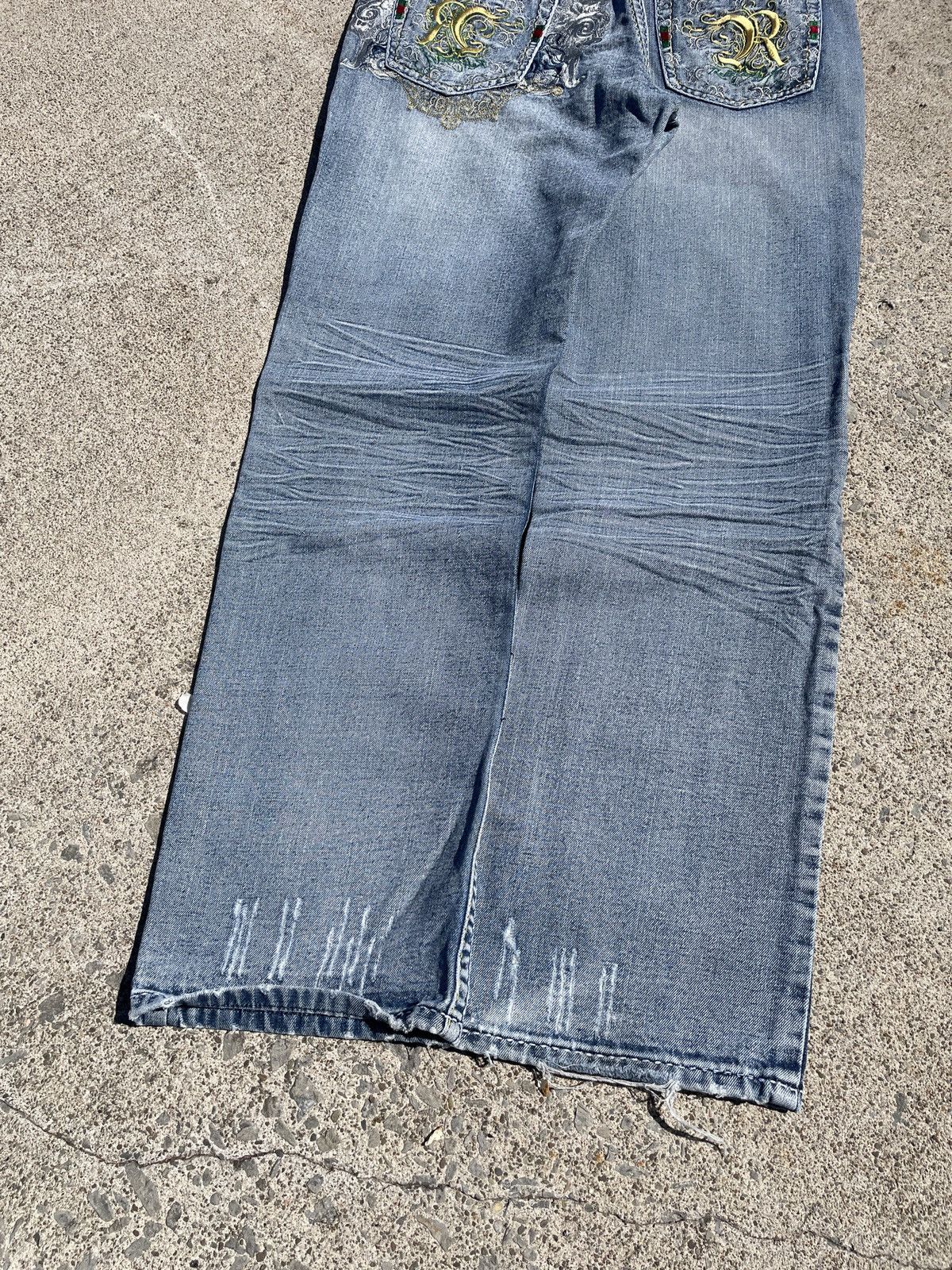 Other Ruthless Art Y2K Embroidered Denim Size US 36 / EU 52 - 10 Thumbnail
