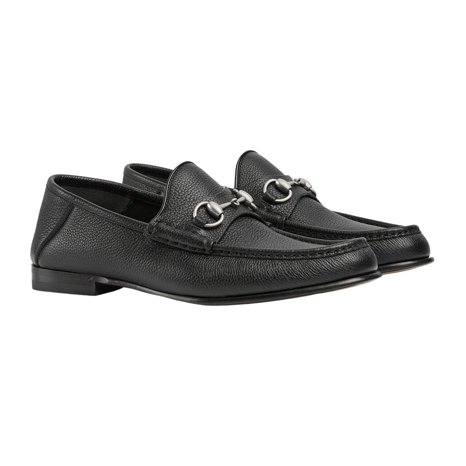 GUCCI Horsebit 1953 $1050 Men's Black Leather Loafers New &