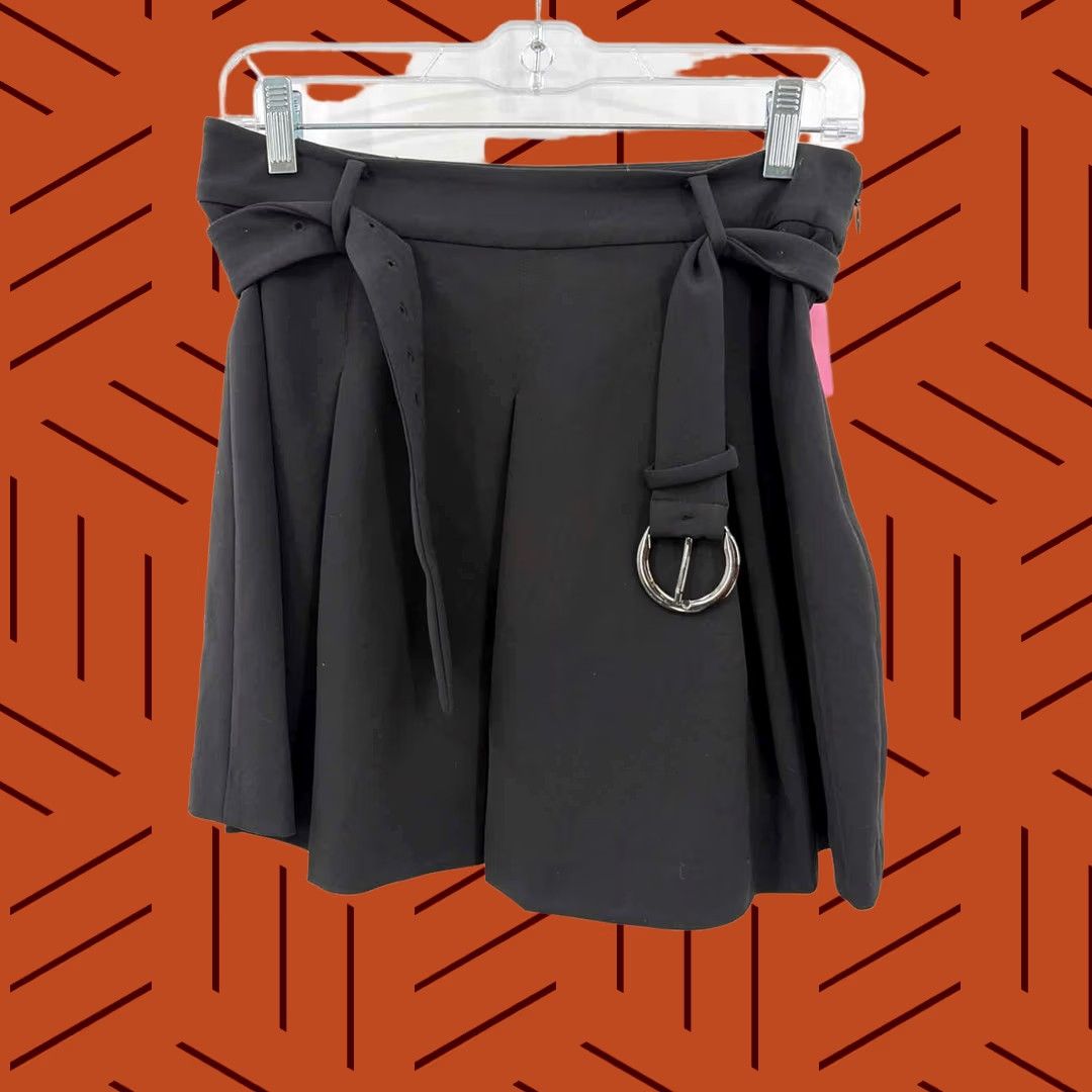 Ramy Brook Ramy Brook Black Skort Belted Mini Size 6 Size 28" / US 6 / IT 42 - 1 Thumbnail