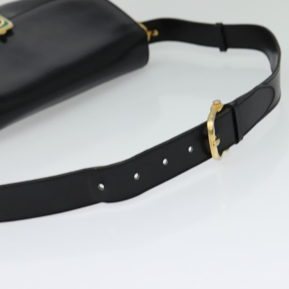 Celine CELINE Shoulder Bag Leather Black Gold Size ONE SIZE - 7 Thumbnail