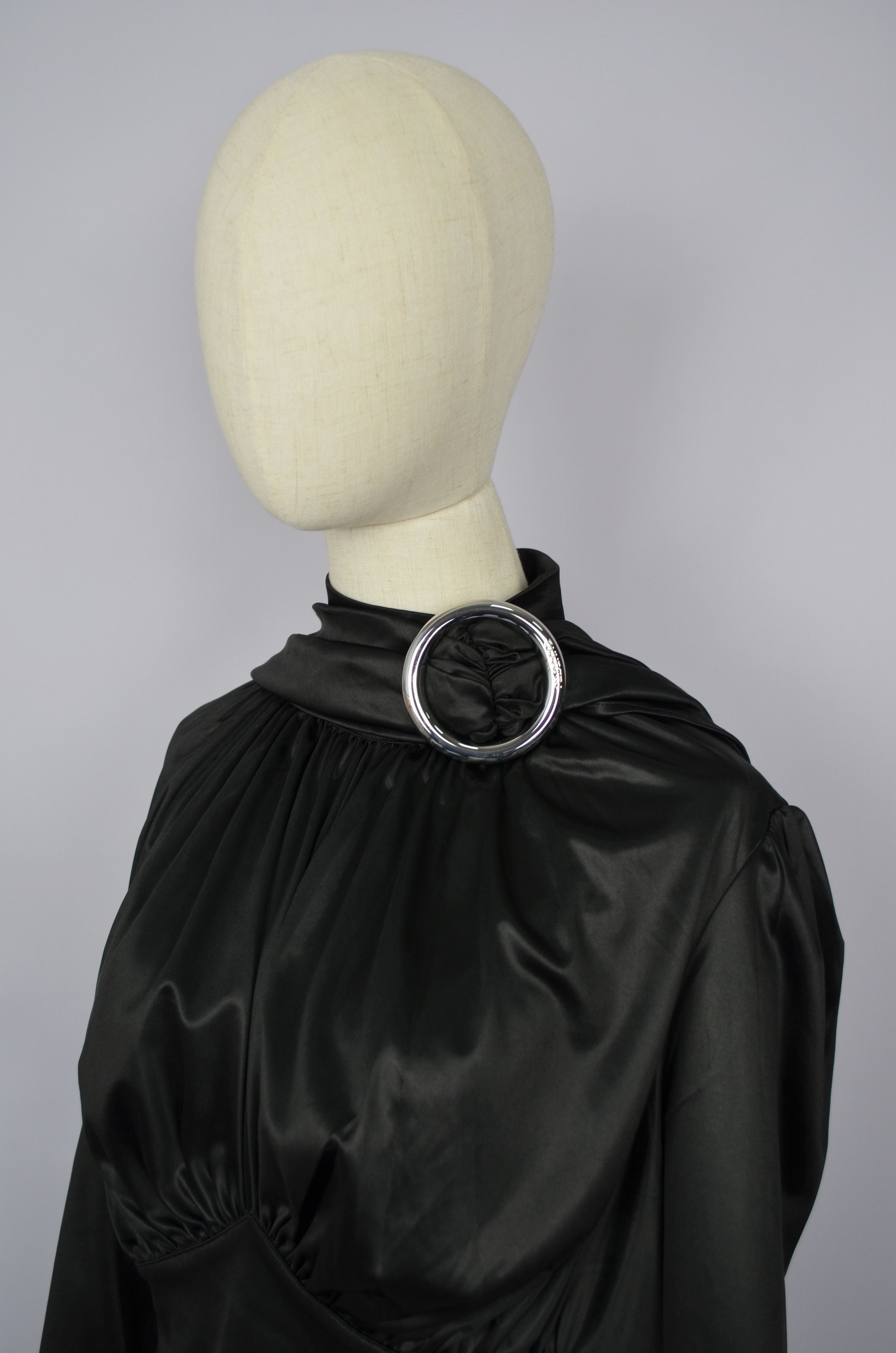 Designer × H&M × Paco Rabanne H&M x Paco Rabanne Eastman Naia Acetate Scarf Top Blouse Size XL / US 12-14 / IT 48-50 - 14 Thumbnail