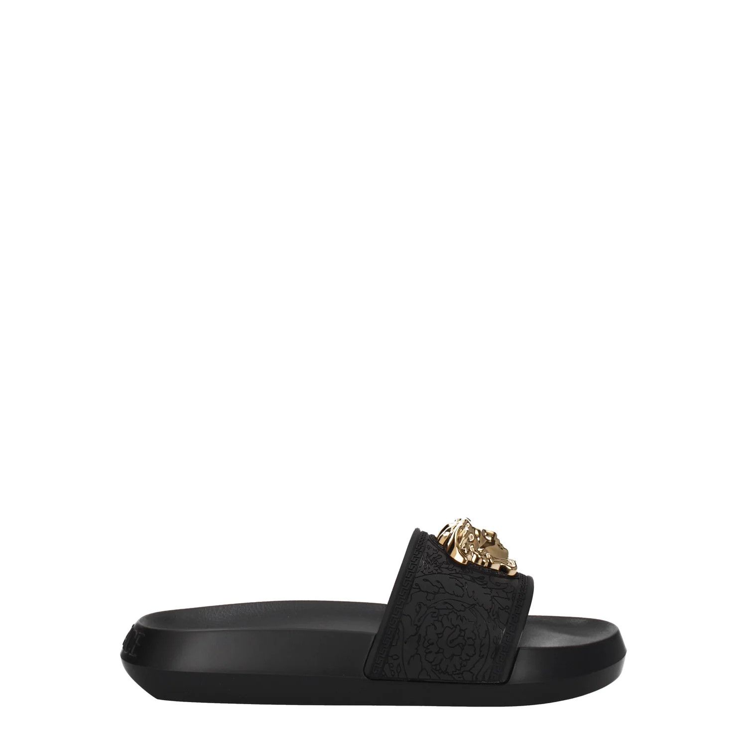 Versace ob1o1e0125 Rubber Slippers in Black Size US 5 / IT 35 - 1 Thumbnail