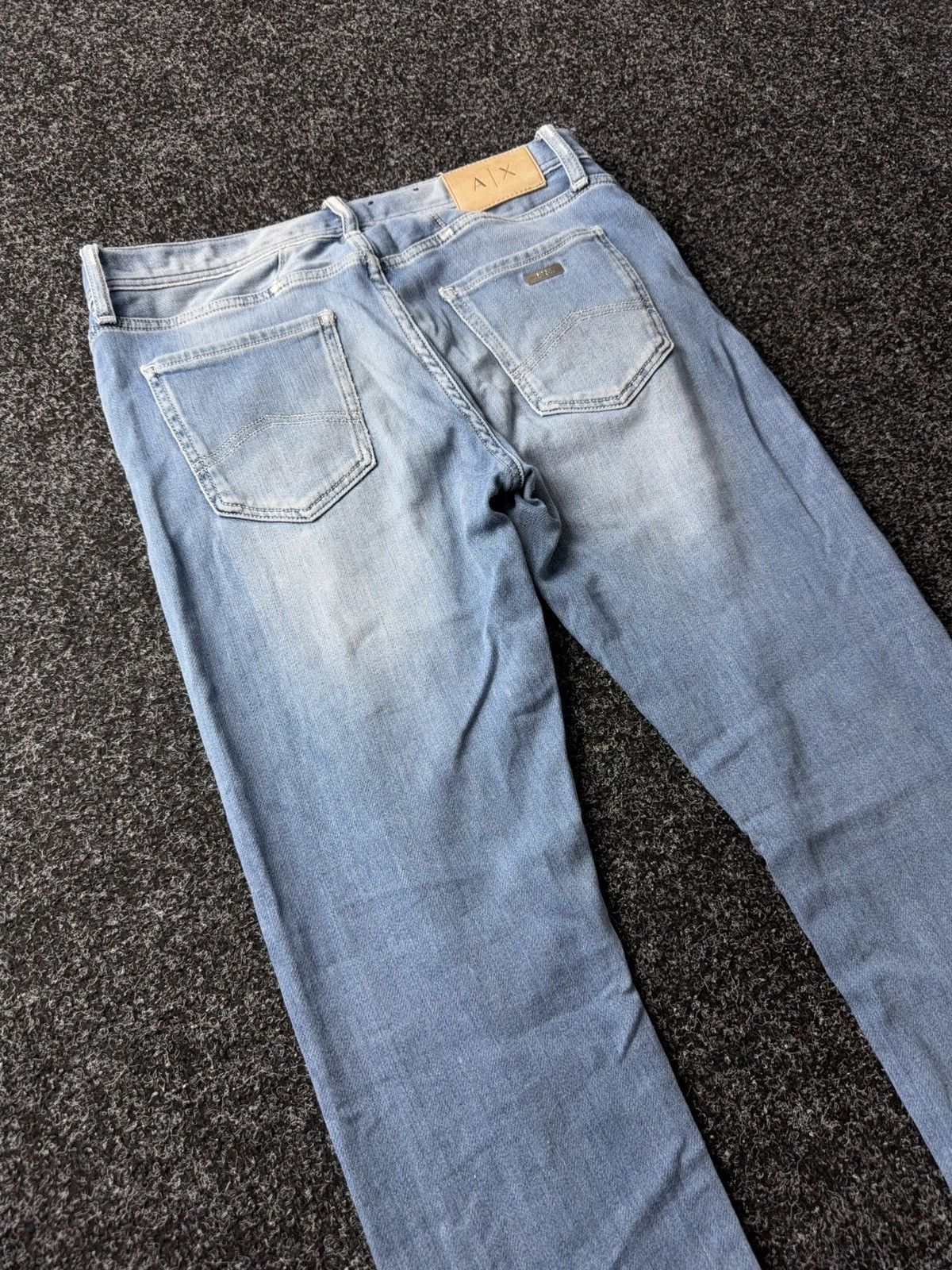 Armani Exchange Vintage 00s Emporio Armani Italy Y2K Distressed Jeans W30 Size US 30 / EU 46 - 12 Thumbnail