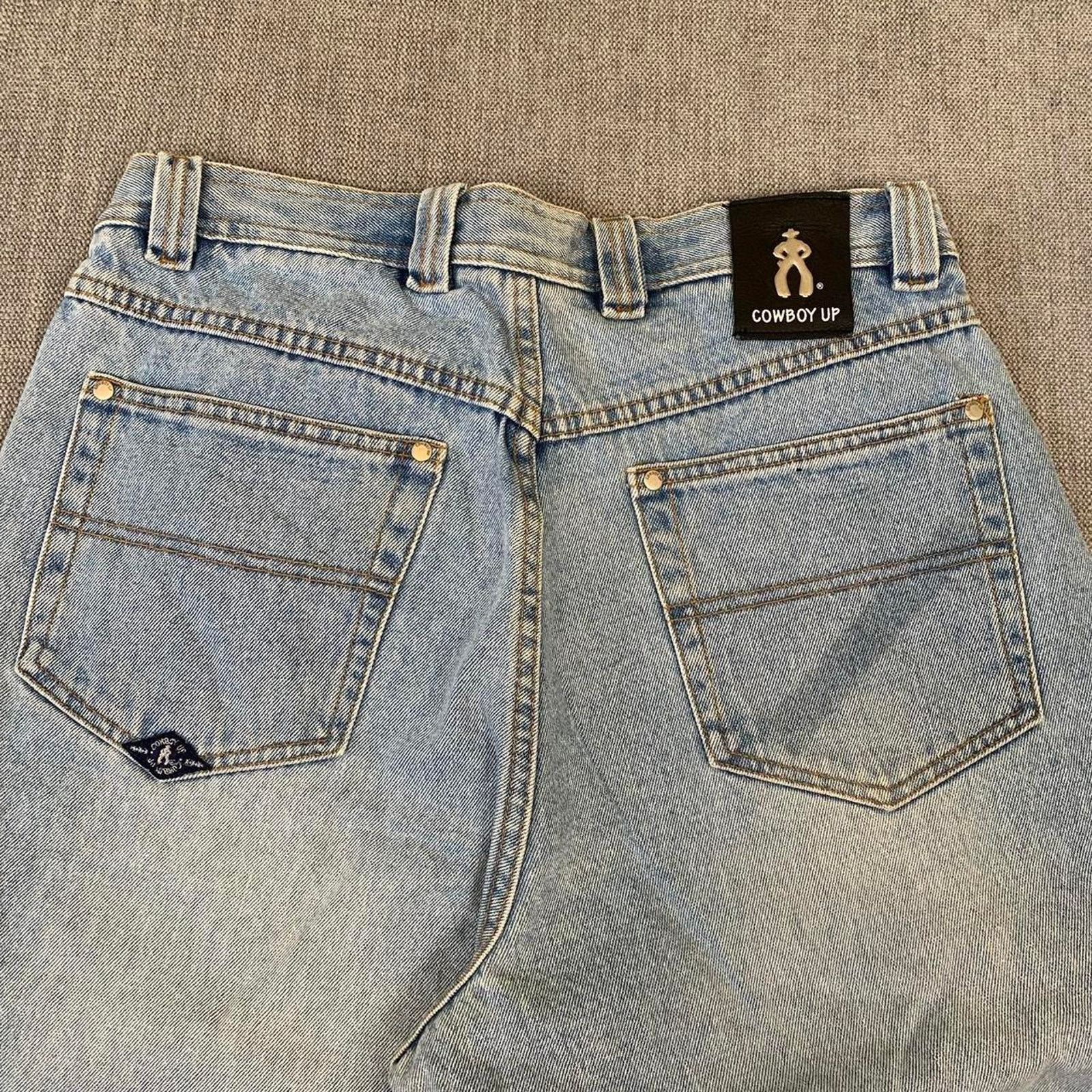 Vintage Y2K 90s Cowboy up Faded Denim Jeans Size US 32 / EU 48 - 6 Thumbnail