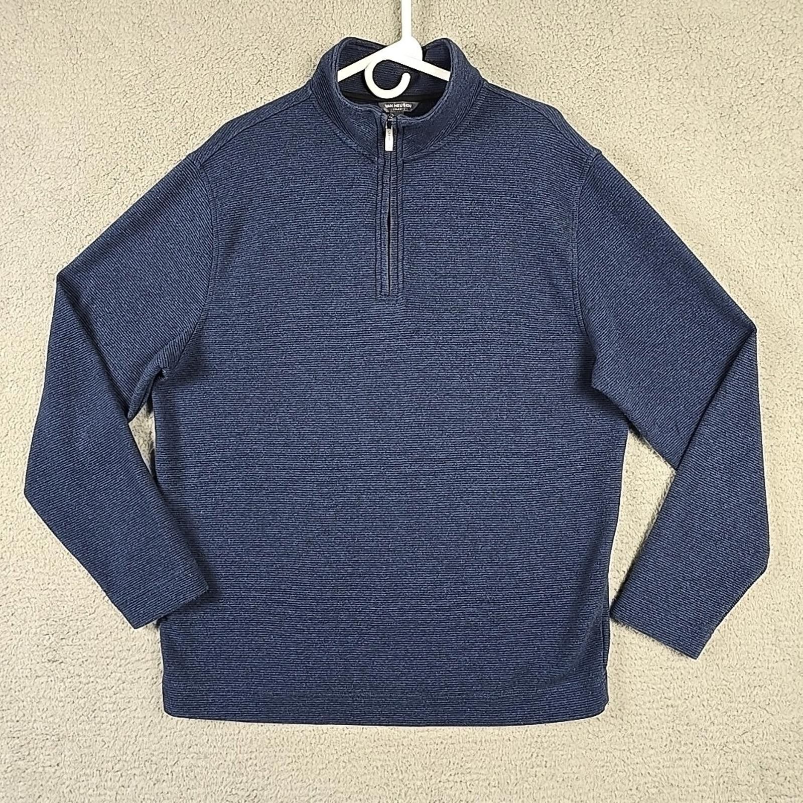Van Heusen Van Heusen Mens Royal Sz L Navy Blue Never Pullover Size US L / EU 52-54 / 3 - 1 Thumbnail