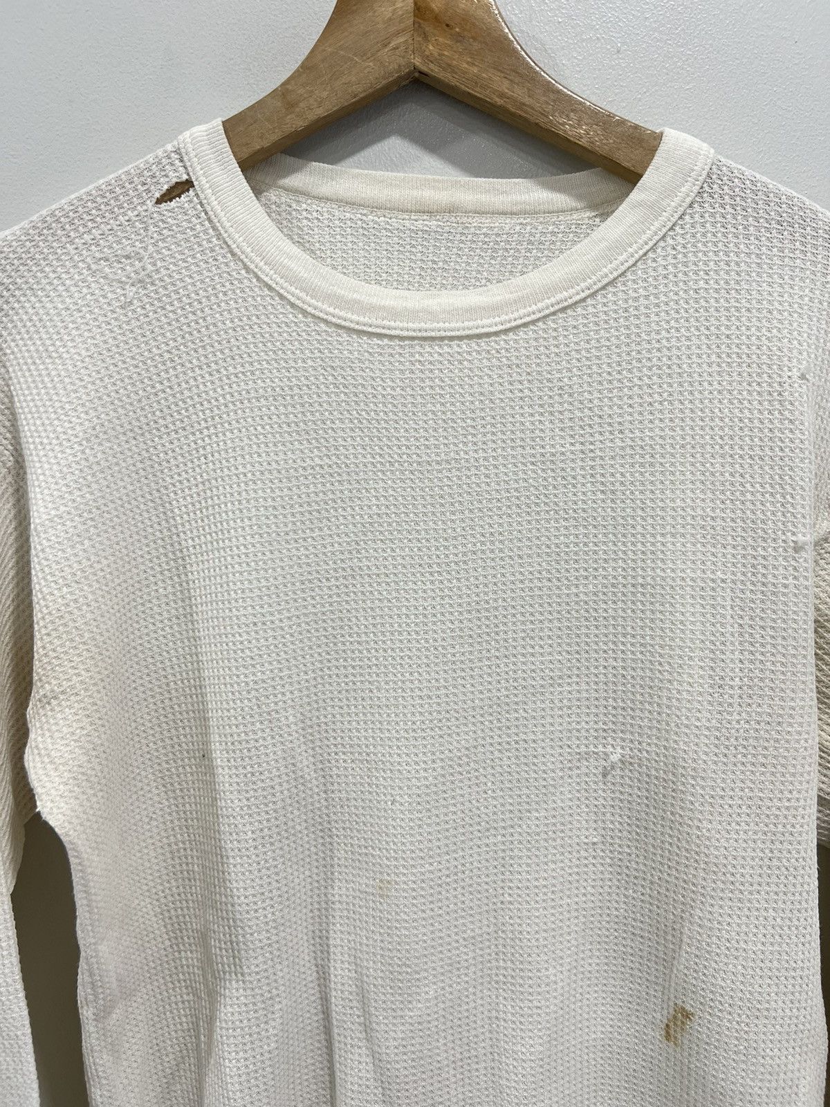 Hanes Vintage Thermal Longsleeve Shirt off white Size US L / EU 52-54 / 3 - 3 Thumbnail