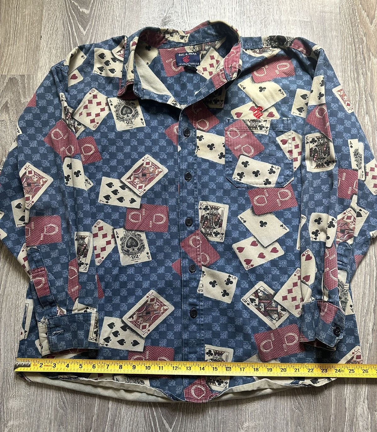 Rocawear Vintage RocaWear Cards Button Up Jacket Size US XXL / EU 58 / 5 - 6 Thumbnail