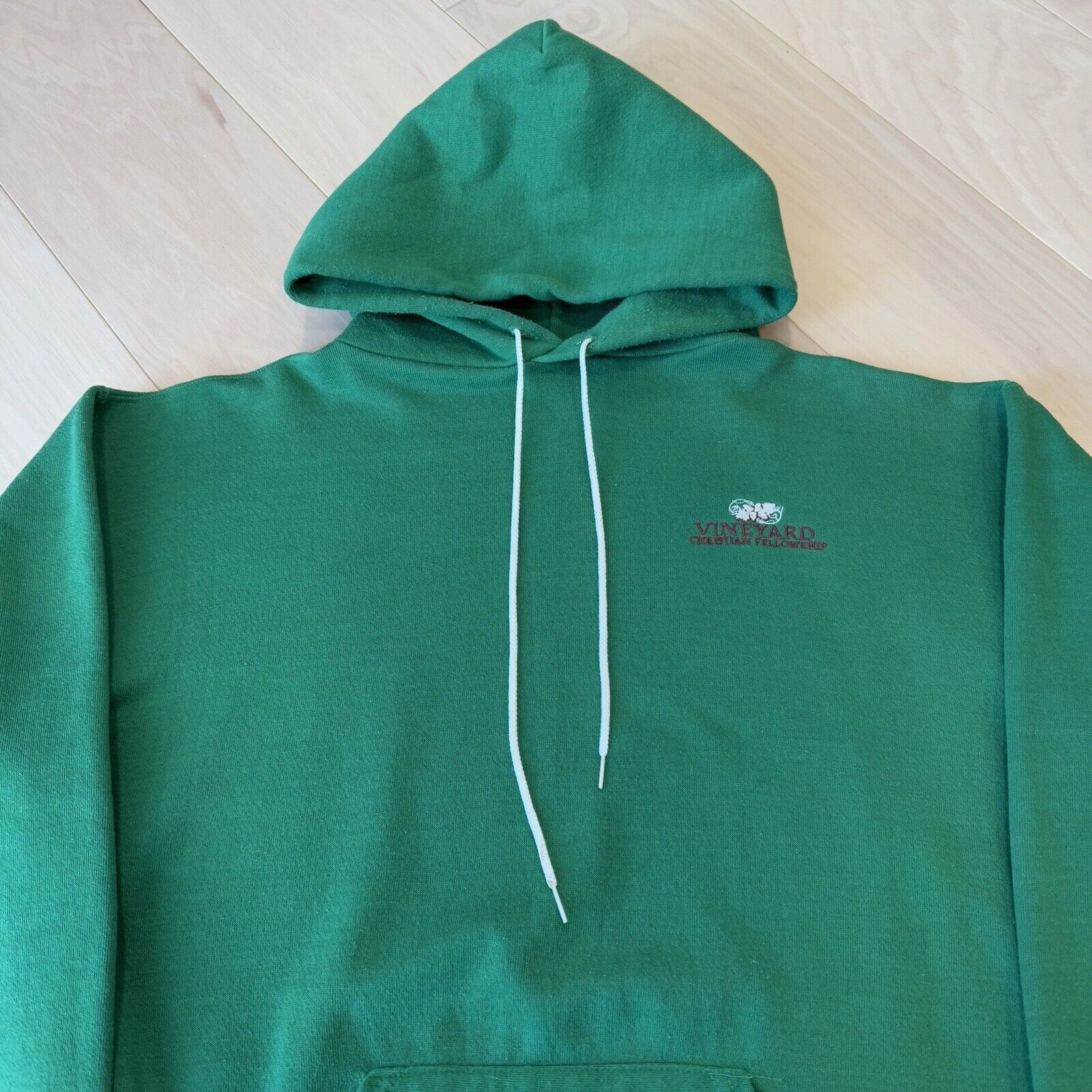 Russell Athletic × Vintage Vintage Russell Athletic Hoodie XL Green 70s Made in USA Size US XL / EU 56 / 4 - 3 Thumbnail