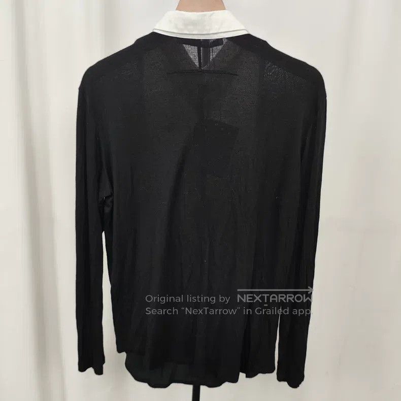 Givenchy Givenchy Size38 Black and White Color Block Long Sleeve T-S Size US M / EU 48-50 / 2 - 2 Thumbnail