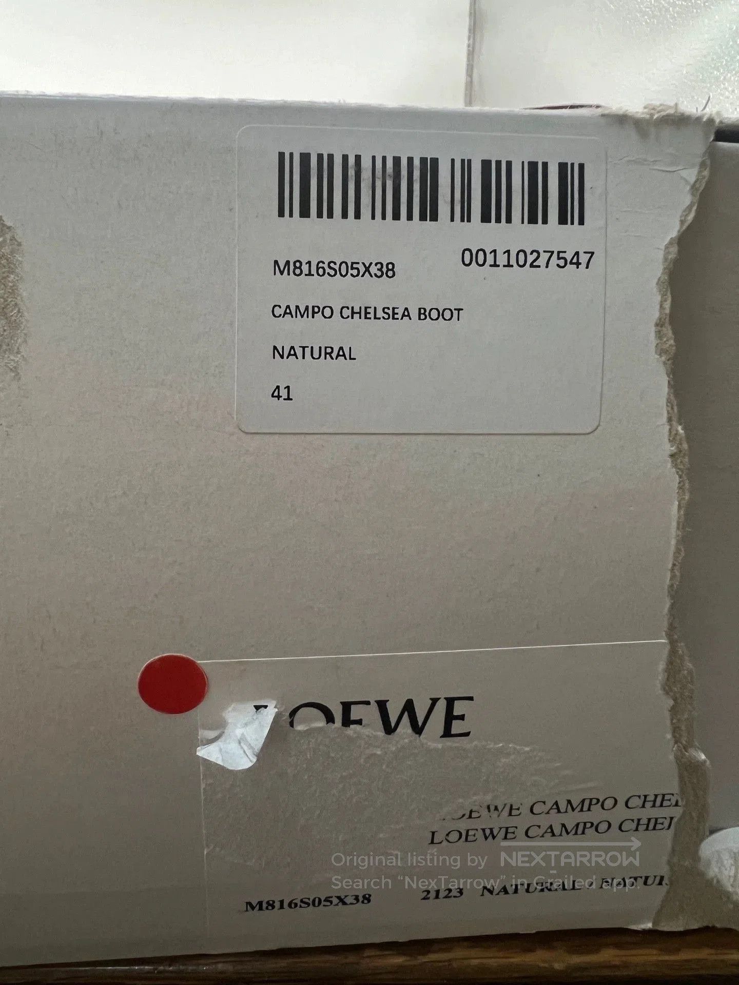 Loewe beige leather chelsea boots for men. Size US 8 / EU 41 - 7 Thumbnail