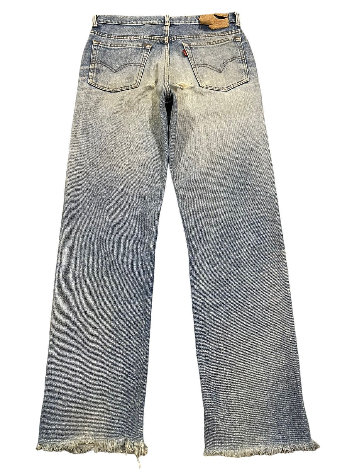 Levi's Vintage 90s Levis 501 Classic Blue Washed Style Jeans Size US 29 - 2 Thumbnail