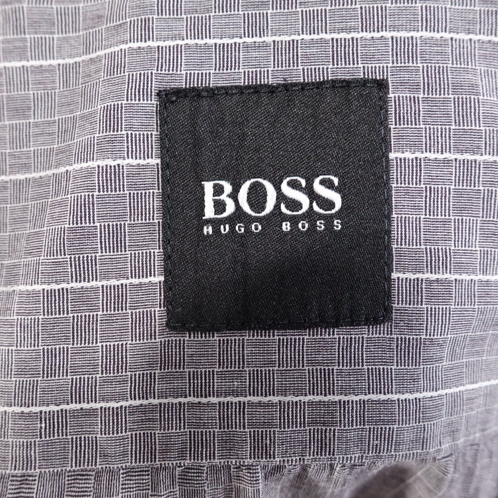 Hugo Boss HUGO BOSS Grey Check Long Sleeve Button-Up Shirt Men’s 2XL Size US XXL / EU 58 / 5 - 7 Thumbnail
