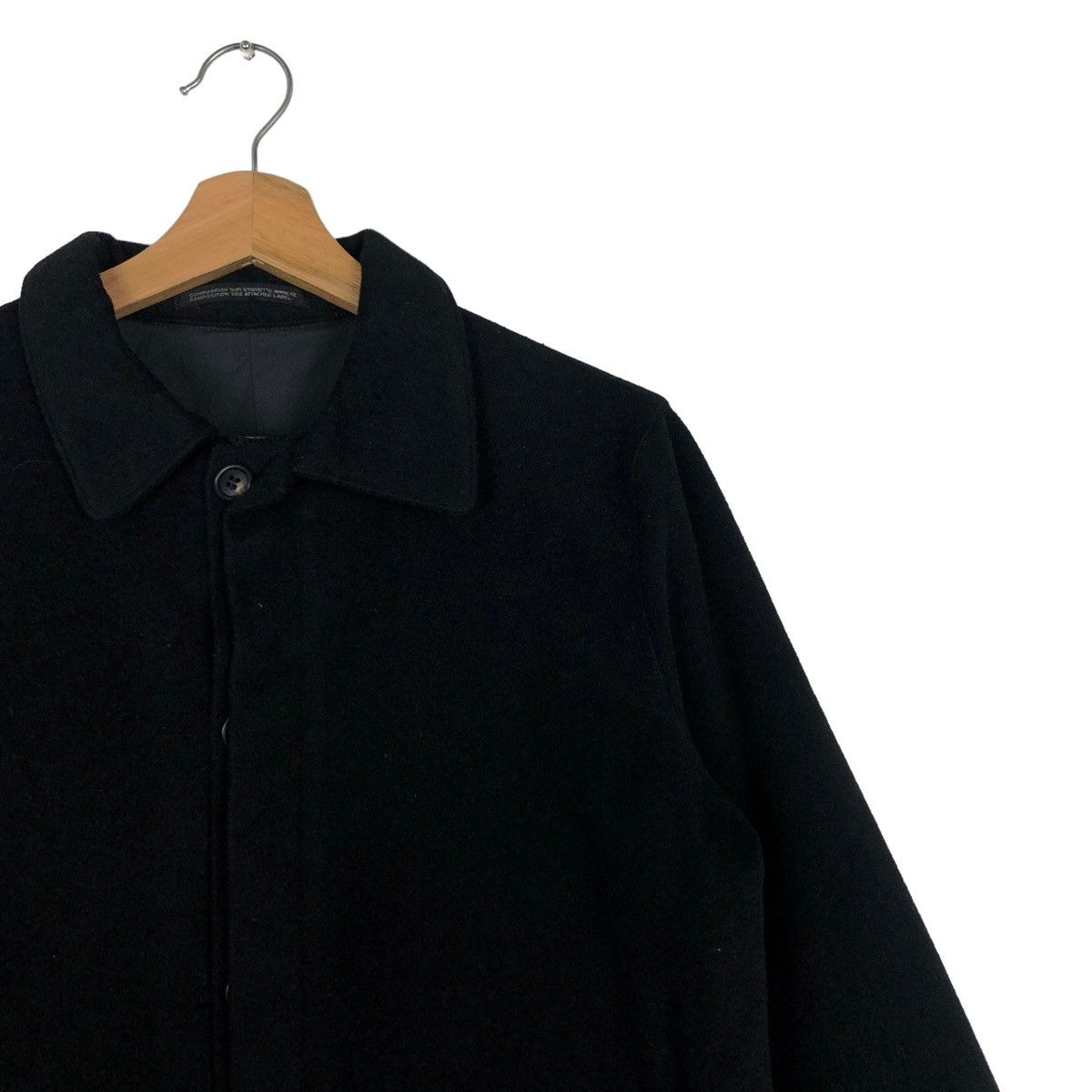 Yohji Yamamoto ☄️Rich Black - Fly Coats Wool Long Jacket Y’s Yohji Yamamoto Size US M / EU 48-50 / 2 - 8 Thumbnail