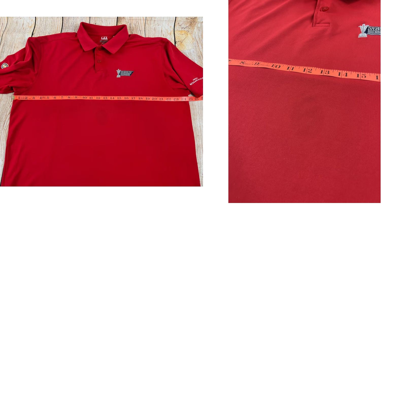 Cutter & Buck Cutter & Buck Polo Red Golf XL Men's PGA Tour 74th Championship Mens (Pre owned) Size US XL / EU 56 / 4 - 8 Thumbnail