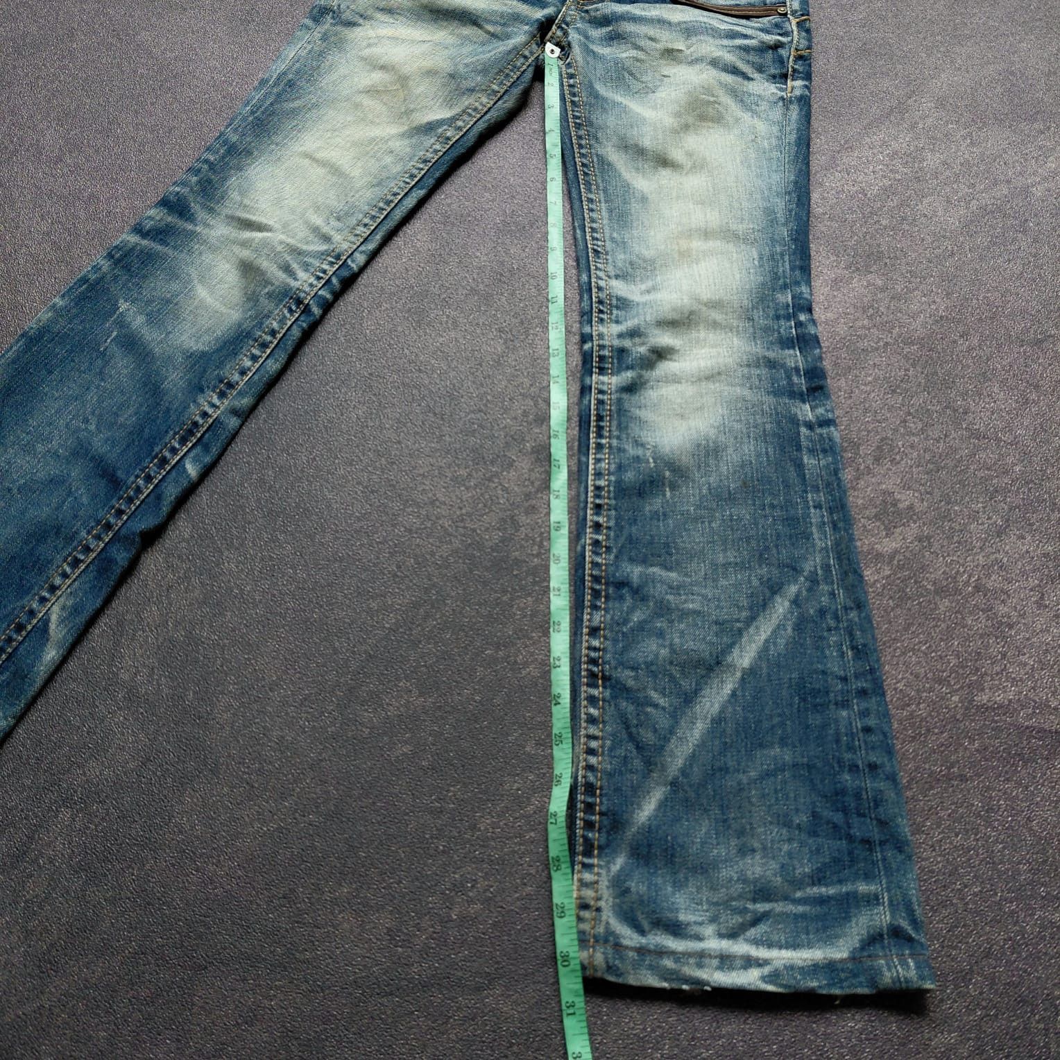 Tornado Mart Yoshitomo Nara Lolita Distresed Flare Jeans Size US 29 - 15 Thumbnail