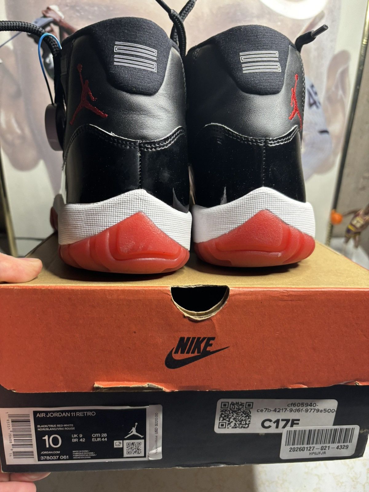 Jordan Brand Air Jordan 11 Bred 2019 Size US 10 / EU 43 - 7 Thumbnail