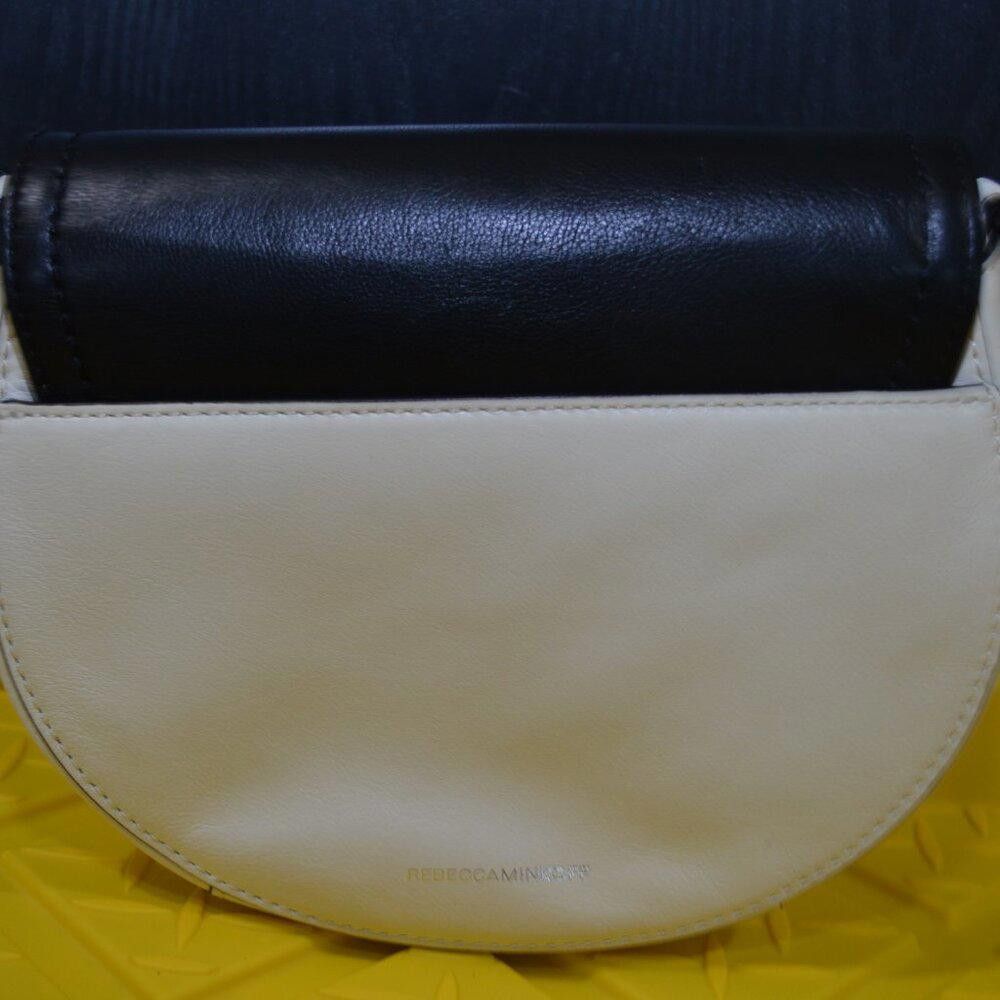 Designer Rebecca Minkoff Black & White Crossbody Bag Size ONE SIZE - 6 Thumbnail