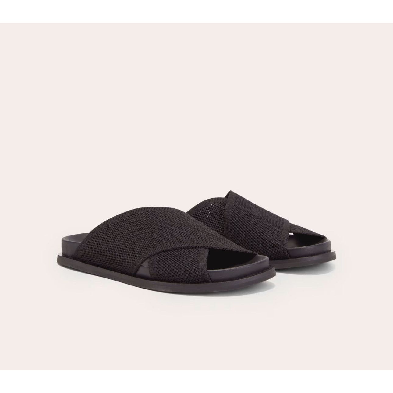 Everlane NEW Everlane The ReKnit Form Crossover Sandal Black Size 9 Size US 9 / IT 39 - 1 Thumbnail