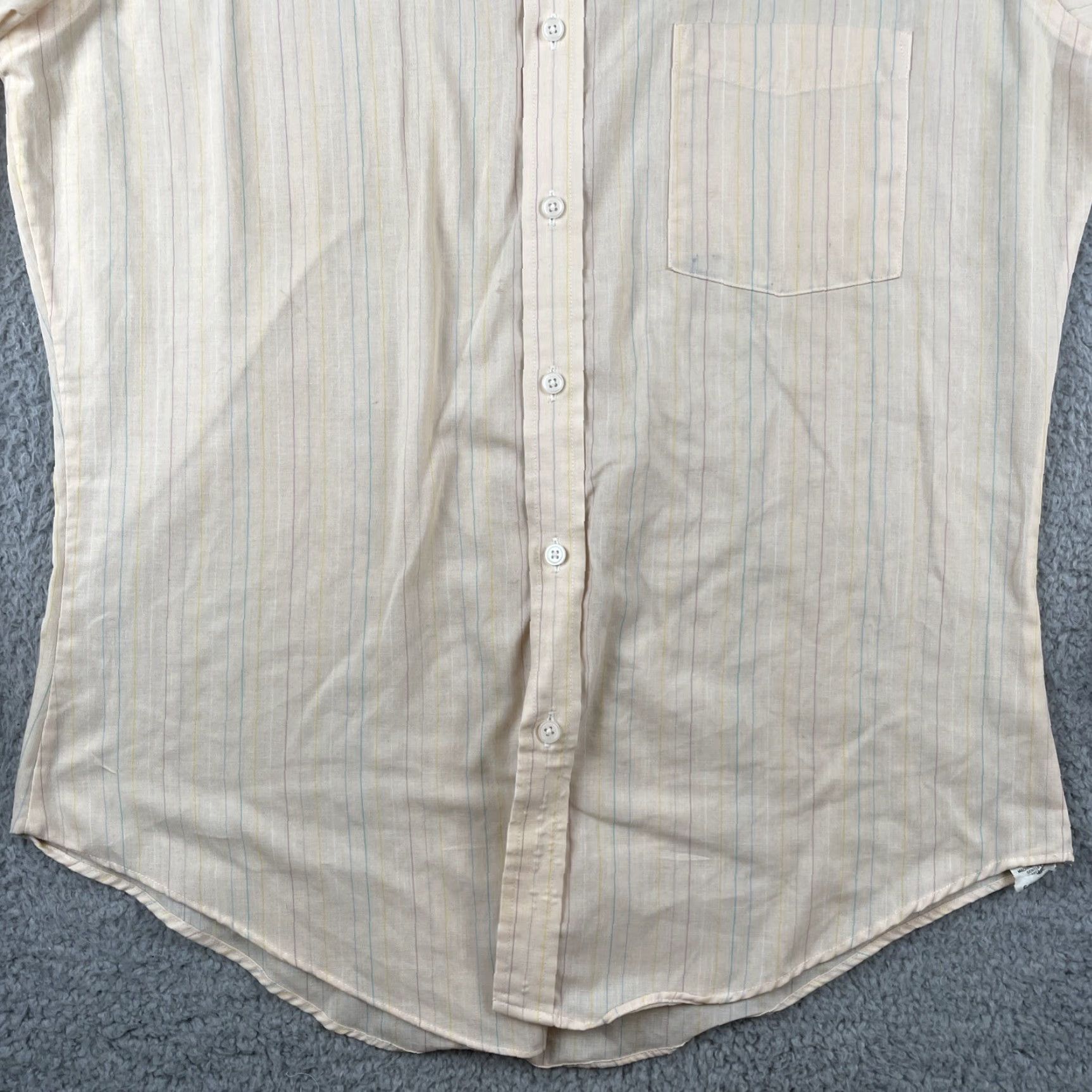 Vintage VINTAGE Stratum Perma Prest Long Sleeve Button Up Shirt 15.5 Large Made In USA Size US L / EU 52-54 / 3 - 7 Thumbnail