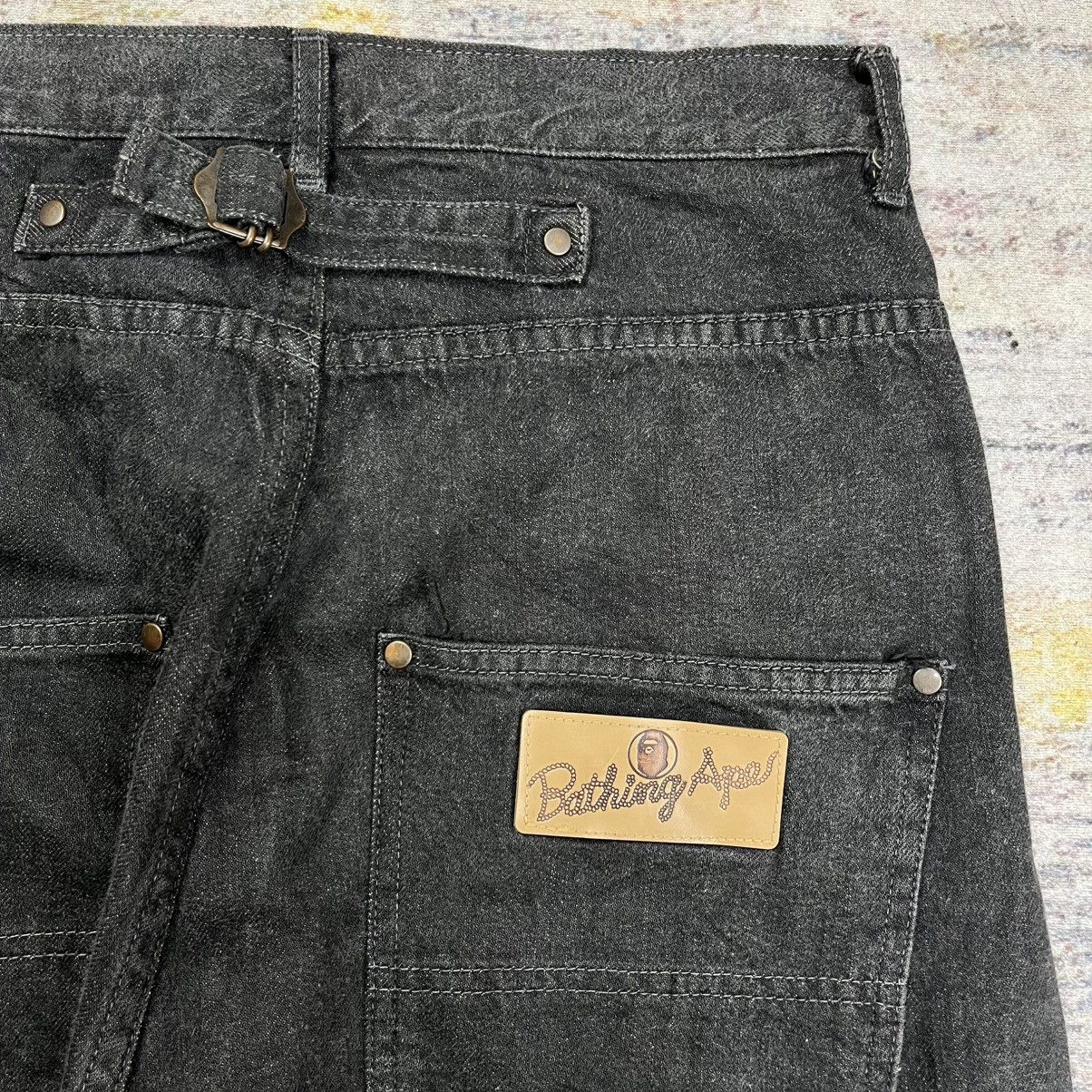 Bape Vintage Bape buckle back loose fit jeans Size US 30 / EU 46 - 5 Thumbnail