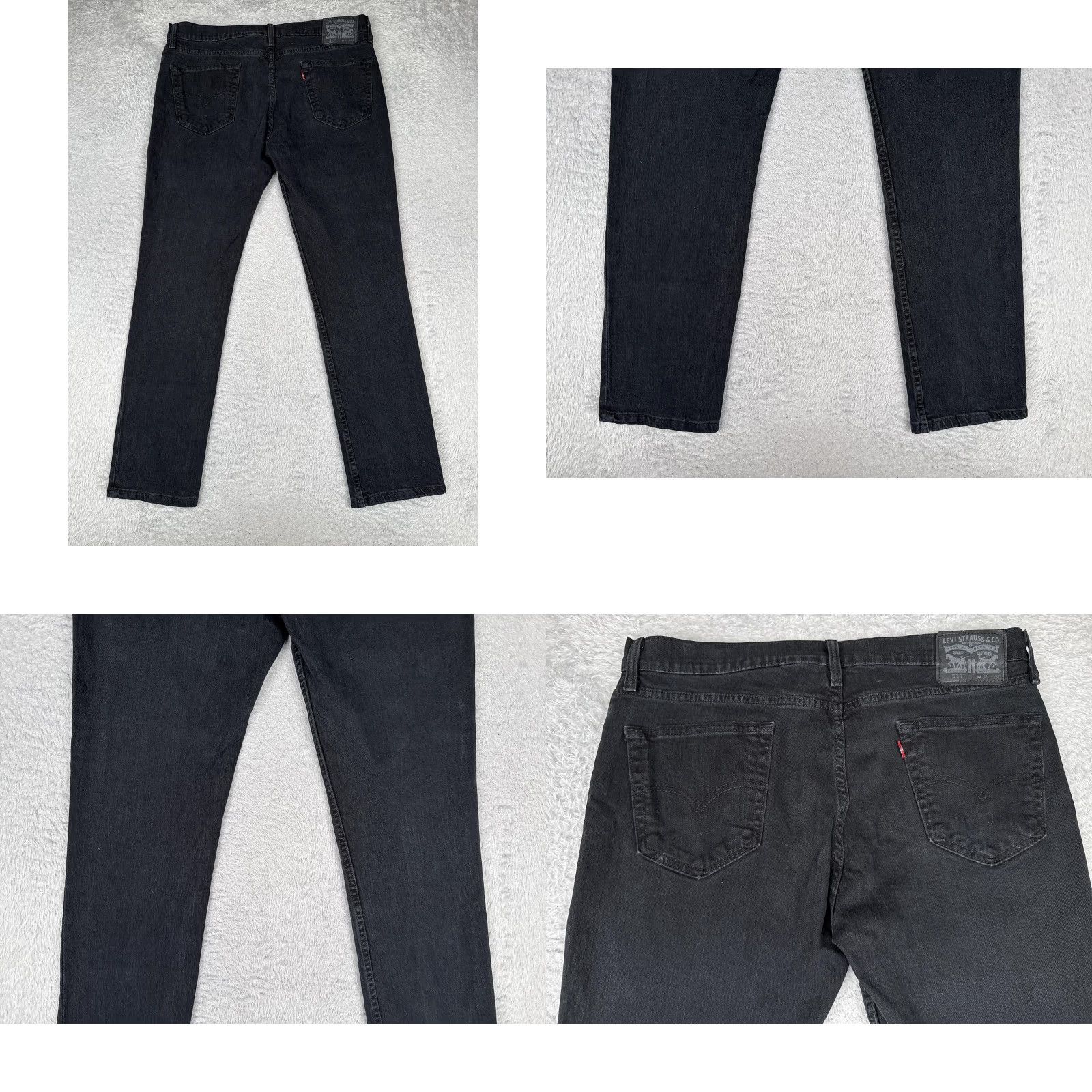 Levi's Levi's 511 Jeans Mens 36x30 Slim Fit Mid Rise Tapered Denim Zip Fly Black Size US 36 / EU 52 - 10 Thumbnail