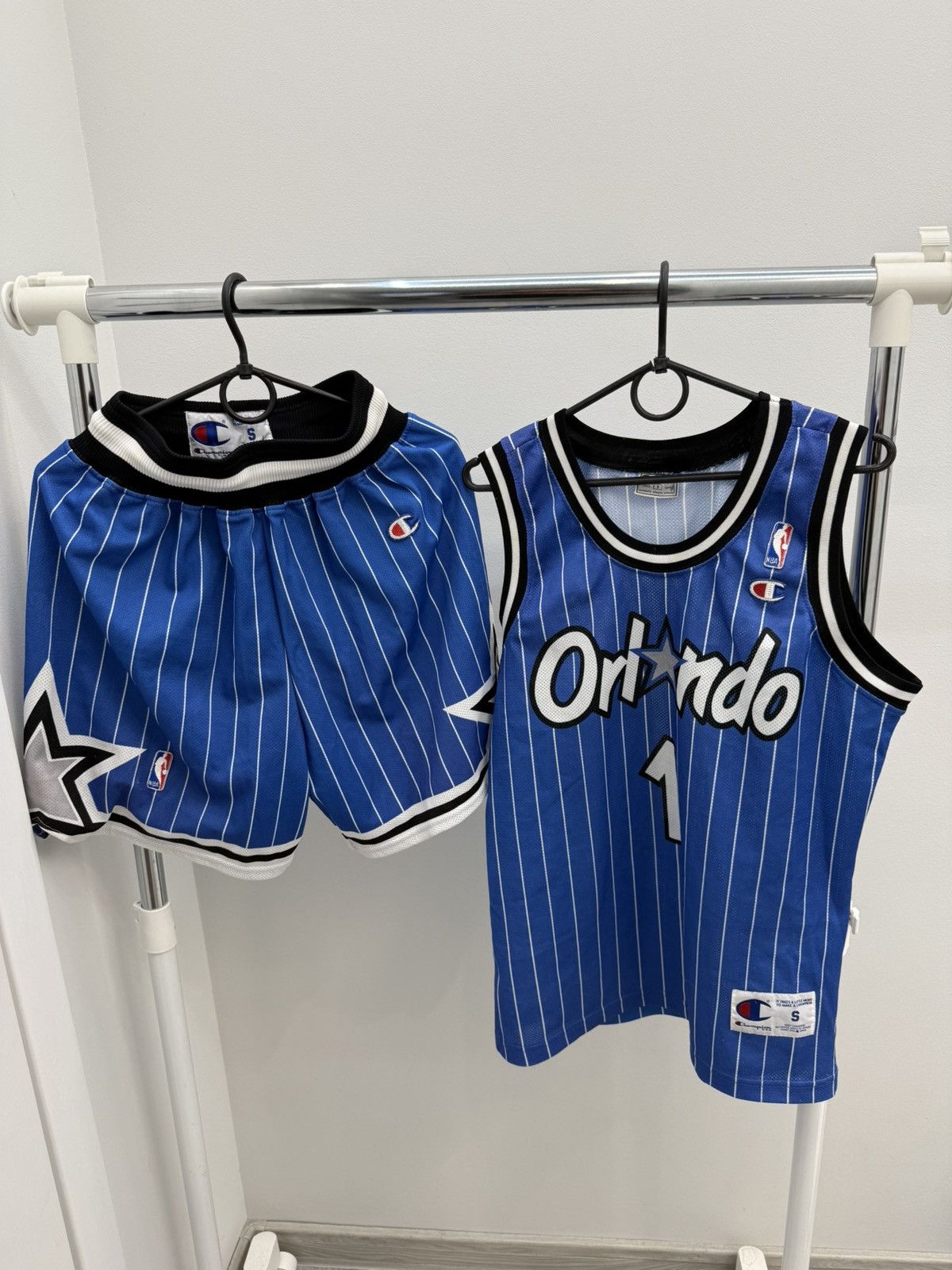 Vintage Champion 90s Orlando Magic Penny Hardaway Jersey Set