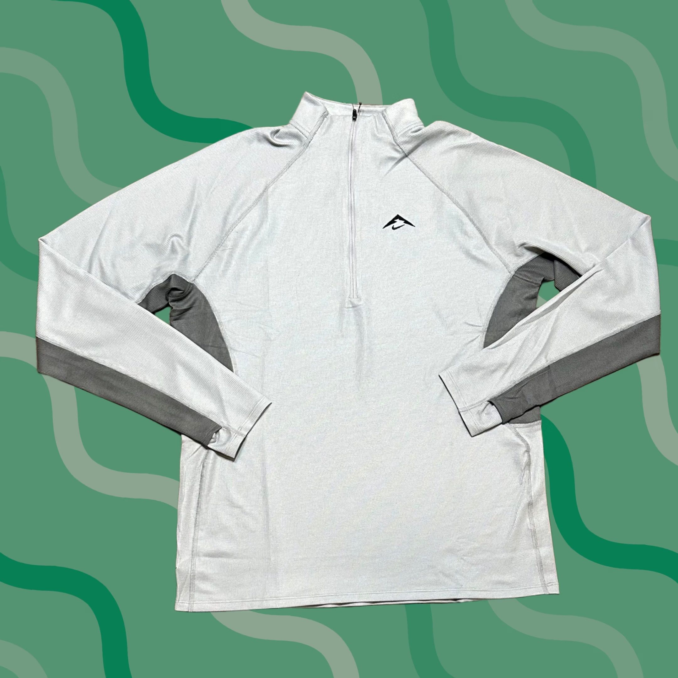 Nike Nike Trail Dri-FIT Half Zip Pullover Shirt Gray Men's M Size US M / EU 48-50 / 2 - 1 Thumbnail