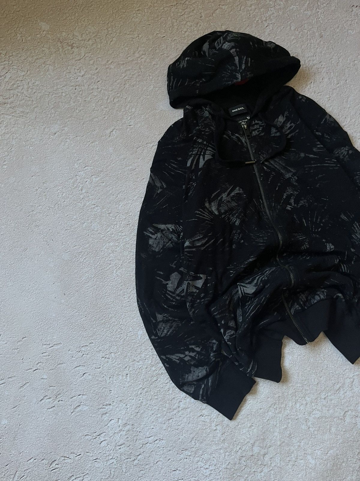 Diesel Vintage Diesel Zip Hoodie Y2K Archive Black Y2K Streetwear Size US S / EU 44-46 / 1 - 4 Thumbnail