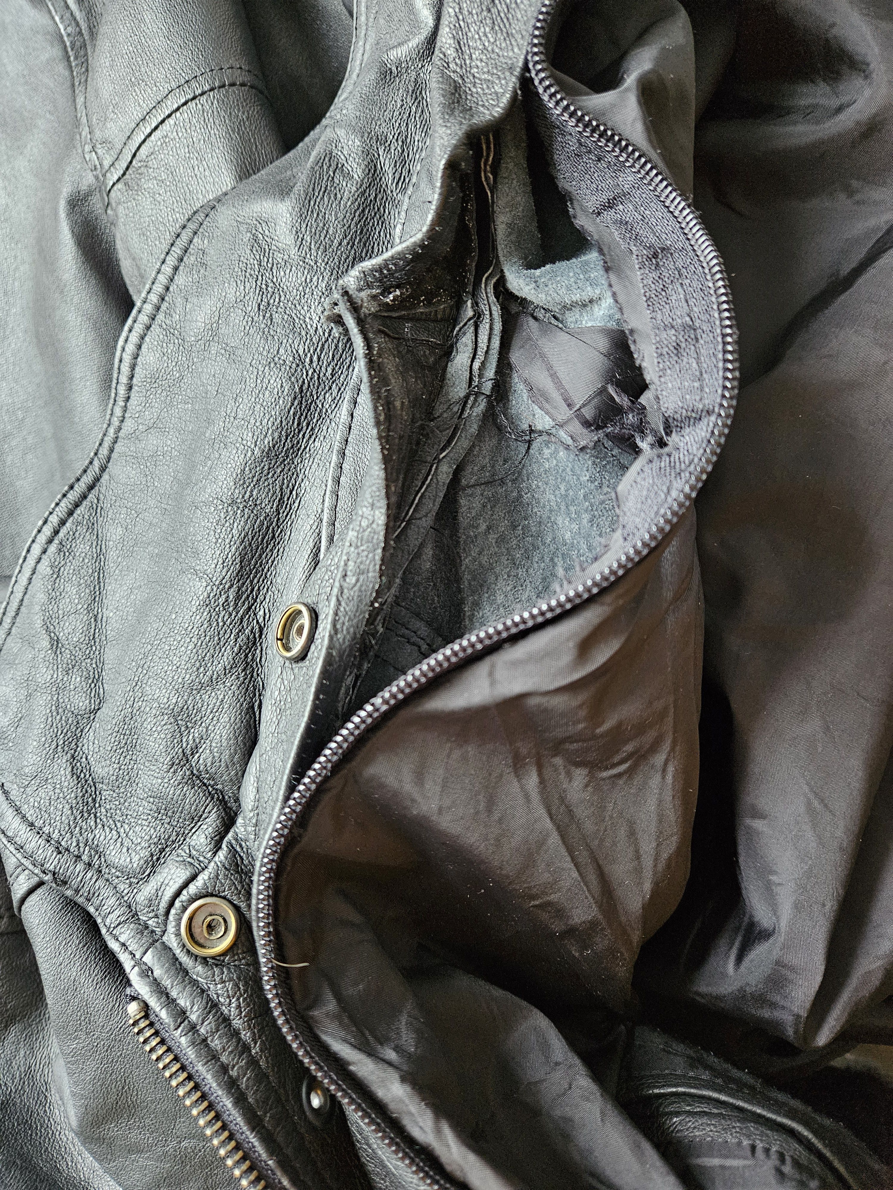 Vintage Canda Uk 48 Us Leather Over Coat Jacket Grunge 3XL Outdoors Size US XXL / EU 58 / 5 - 8 Thumbnail