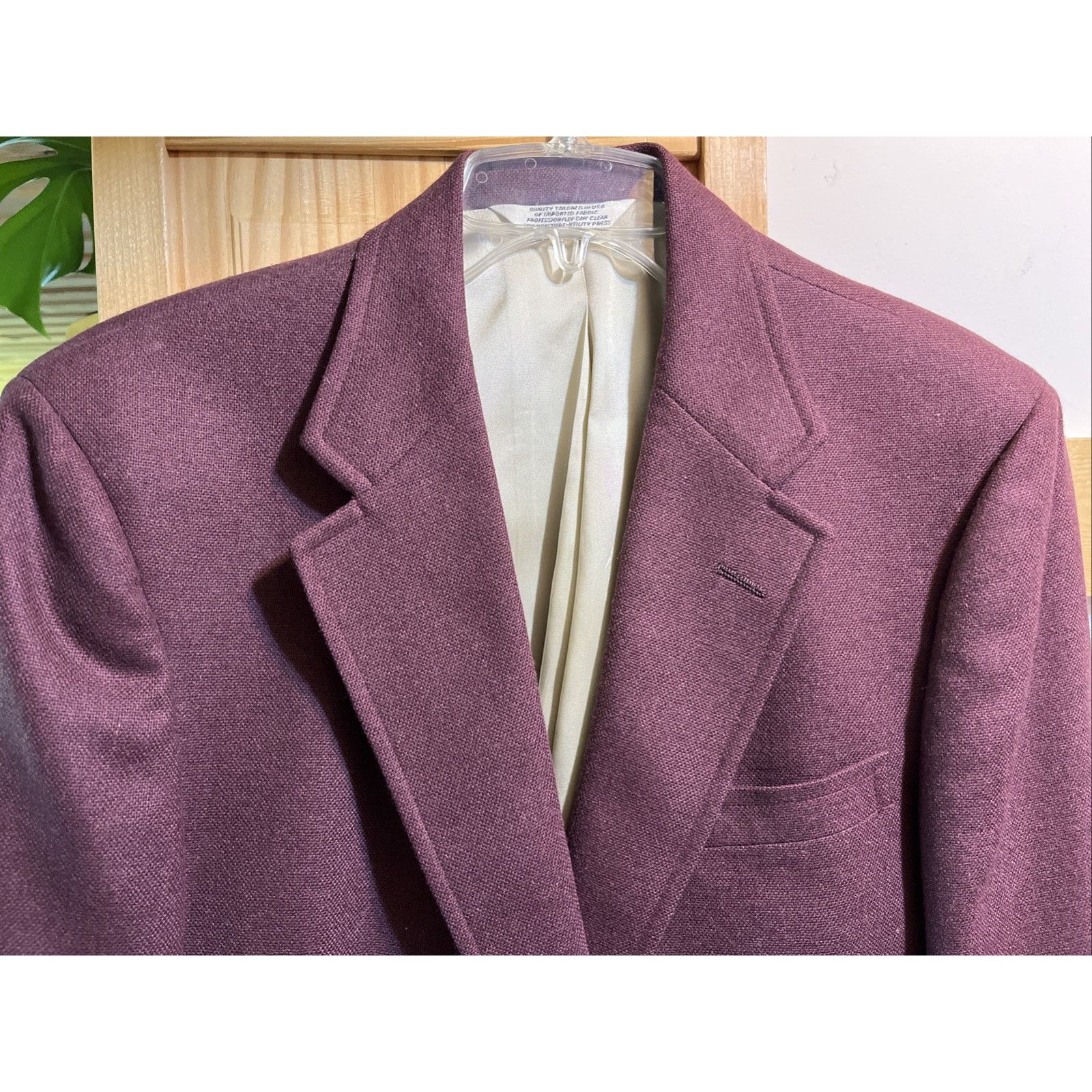 Hennessy PalmBeach Men’s 42 Large Wool Red 2 Button VTG Blazer Jacket Size US L / EU 52-54 / 3 - 6 Thumbnail