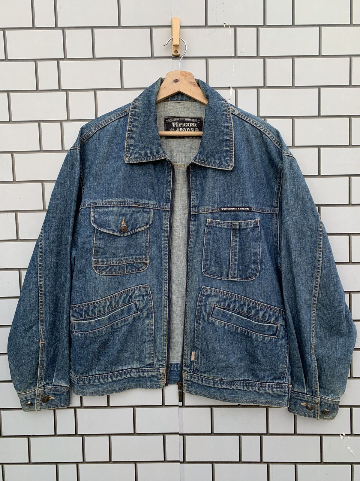 Japanese Brand × Vintage Vintage Japanese Brand Tipicosi Jeans Denim Jacket Size US L / EU 52-54 / 3 - 3 Thumbnail