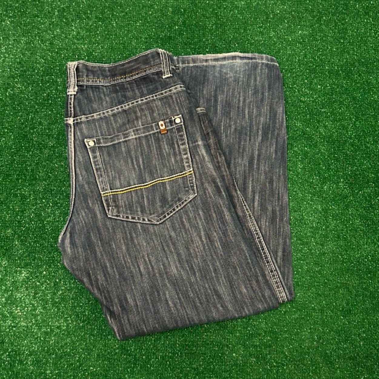 Southpole VINTAGE Southpole Jeans Baggy Grunge Y2K Mens Size 36 Denim Wash 32 Inseam Dark Blue Wide-Leg Skater Hip Hop Punk JNCO Style Size US 36 / EU 52 - 5 Thumbnail