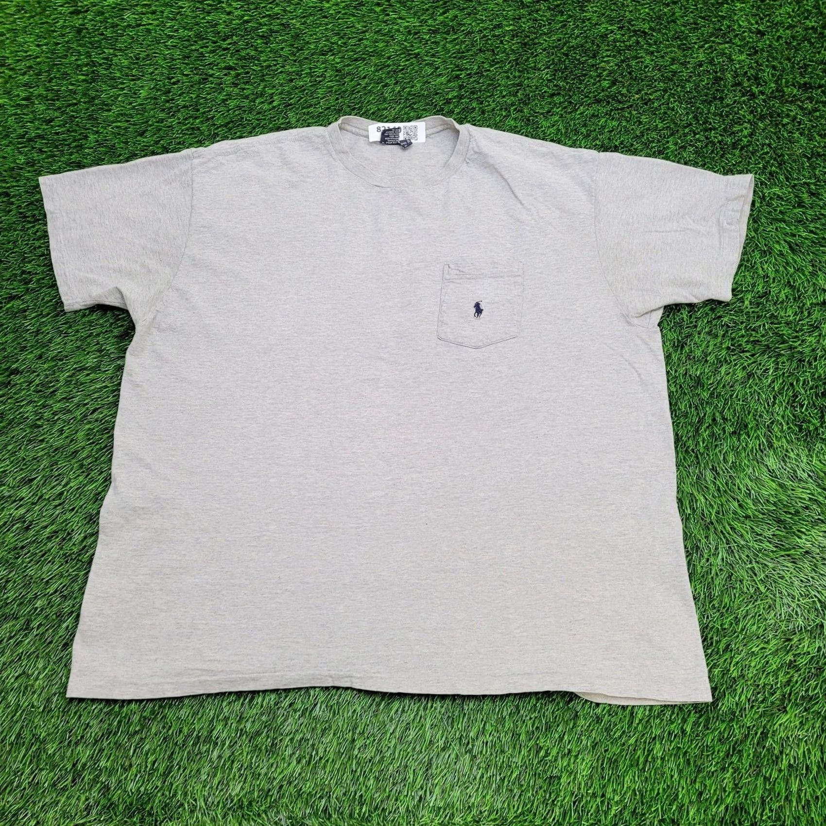 Polo Ralph Lauren Vintage Ralph Lauren 90s Shirt XL Gray Baggy Pocket Tee - Limited Edition Size US XL / EU 56 / 4 - 2 Thumbnail