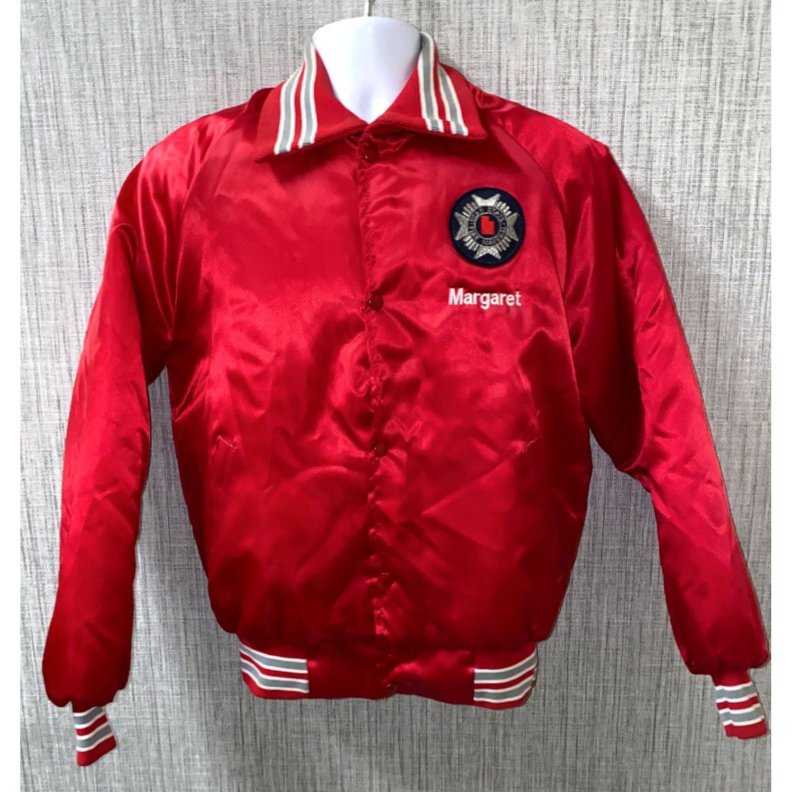 Vintage Northwind Jacket Mens Red Satin Snap Button Quilt Lined M USA Satin Quilted Buttoned Lined Jacket Size US M / EU 48-50 / 2 - 2 Thumbnail
