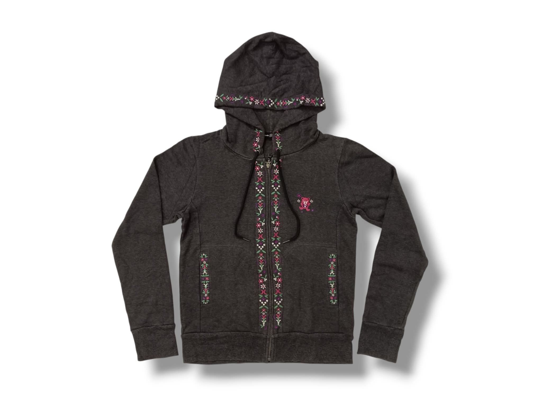 Hysteric Glamour Hoodie Colorful Floral Embroidery