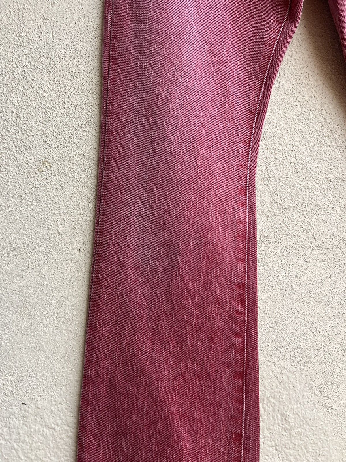 semanticdesign Vintage Semantic Design Sensation Fade Red Denim Flare Jeans Size US 29 - 10 Thumbnail