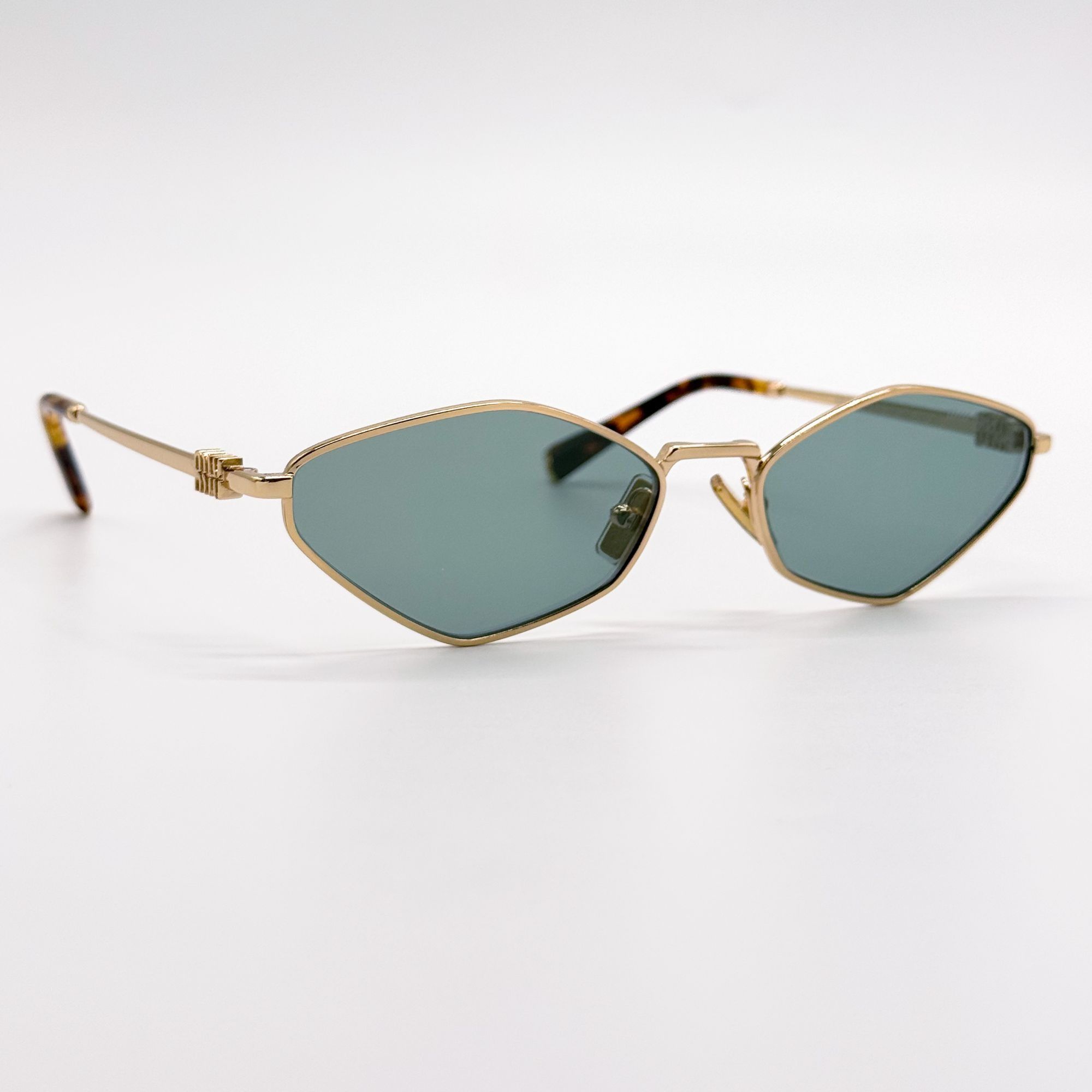 Miu Miu NEW MIU MIU SUNGLASSES MU56ZS 5AK04M GREEN MU 56ZS, SMU 56Z Size ONE SIZE - 5 Thumbnail