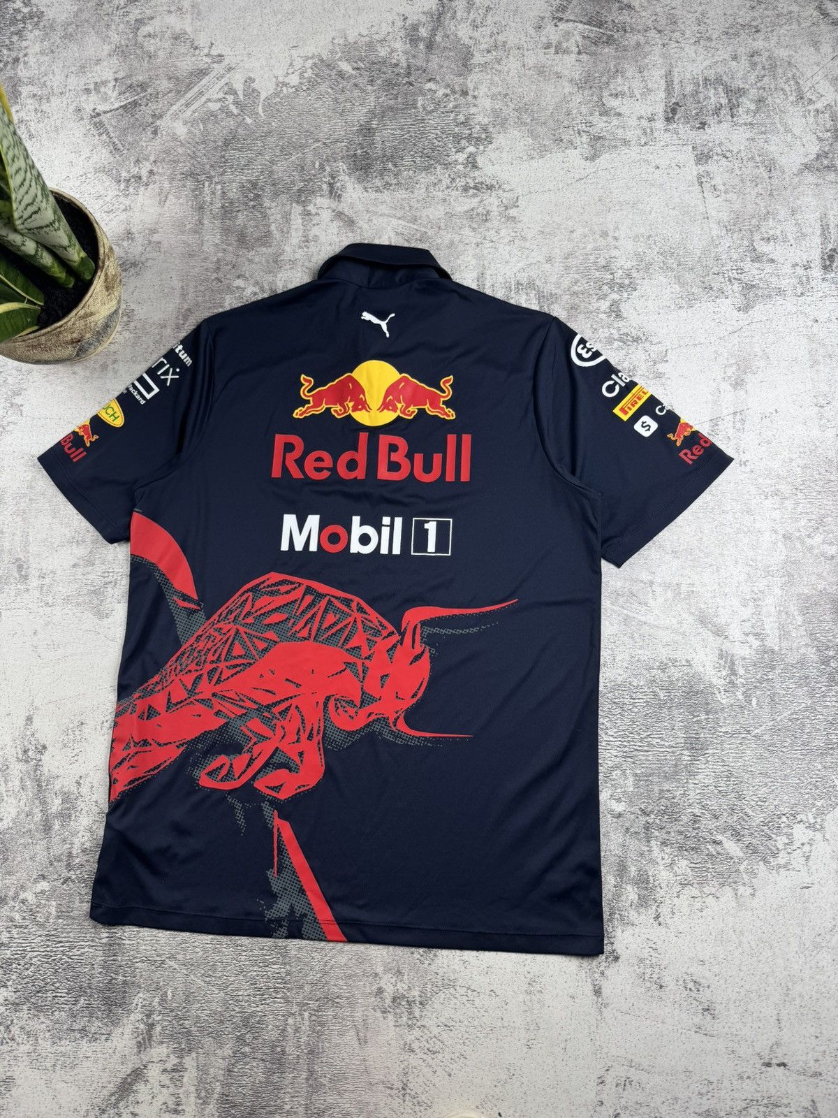 Red Bull Red Bull Puma Medium Blue 2021 Moto Racing Formula 1 T Shirt Men’s Tee Jersey Size US M / EU 48-50 / 2 - 11 Thumbnail