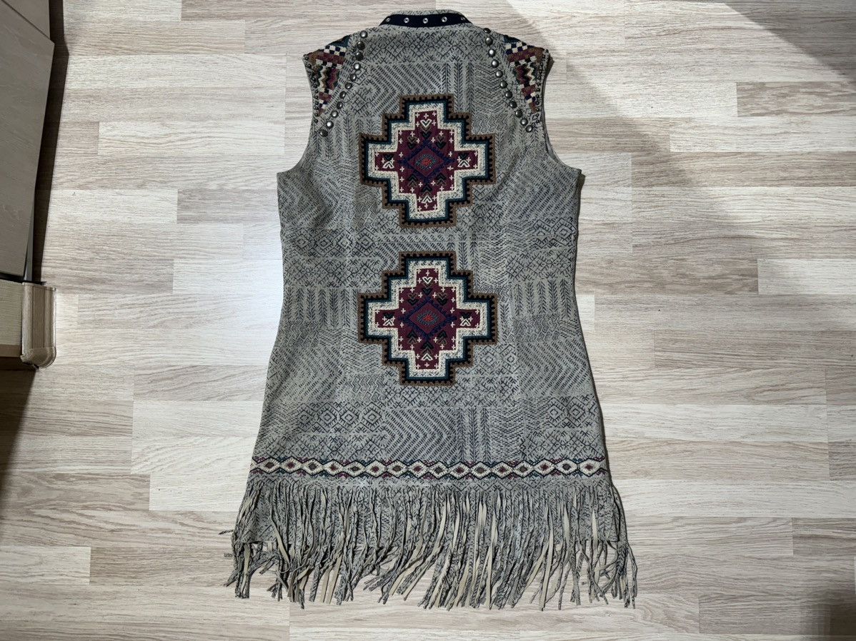 Designer × Double D Ranch Double D Ranch leather cape jacket strings embroidery beads Size XL / US 12-14 / IT 48-50 - 1 Thumbnail