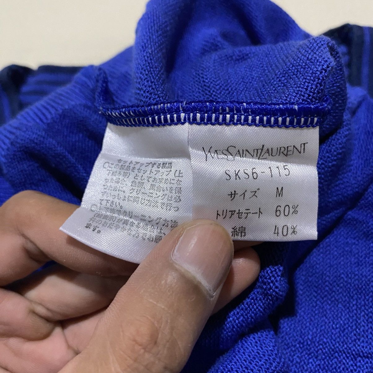 Yves Saint Laurent Yves Saint Laurent Knit Short Sleeve Summer Knit Size M / US 6-8 / IT 42-44 - 5 Thumbnail