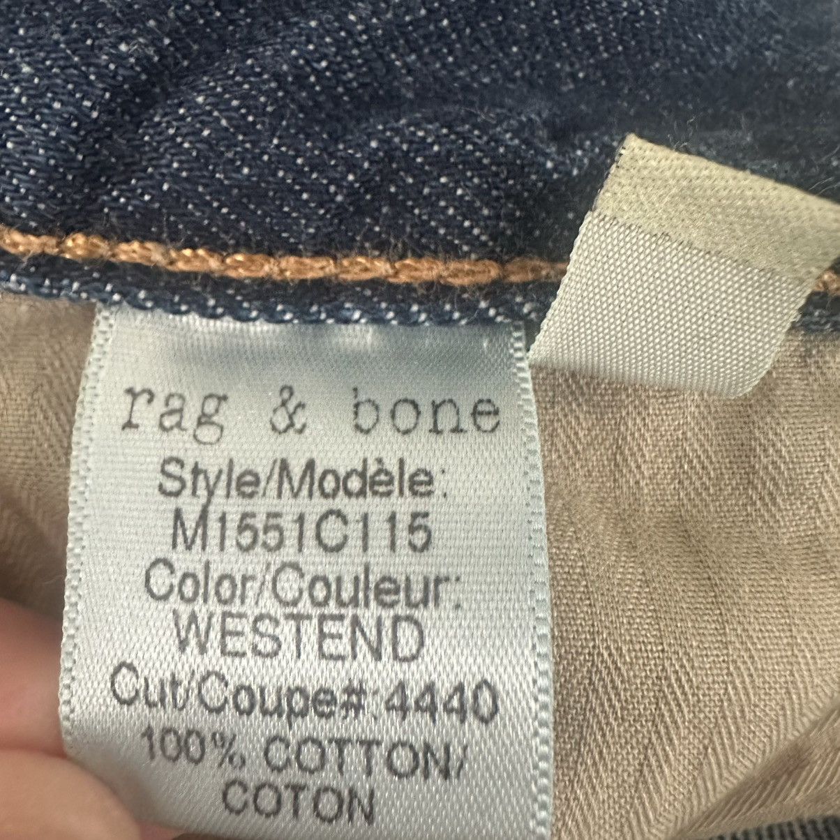 Other × Rag & Bone Rag & Bone RB 15X Tailored Workwear Jeans Straight Fit Blue Size US 33 - 7 Thumbnail