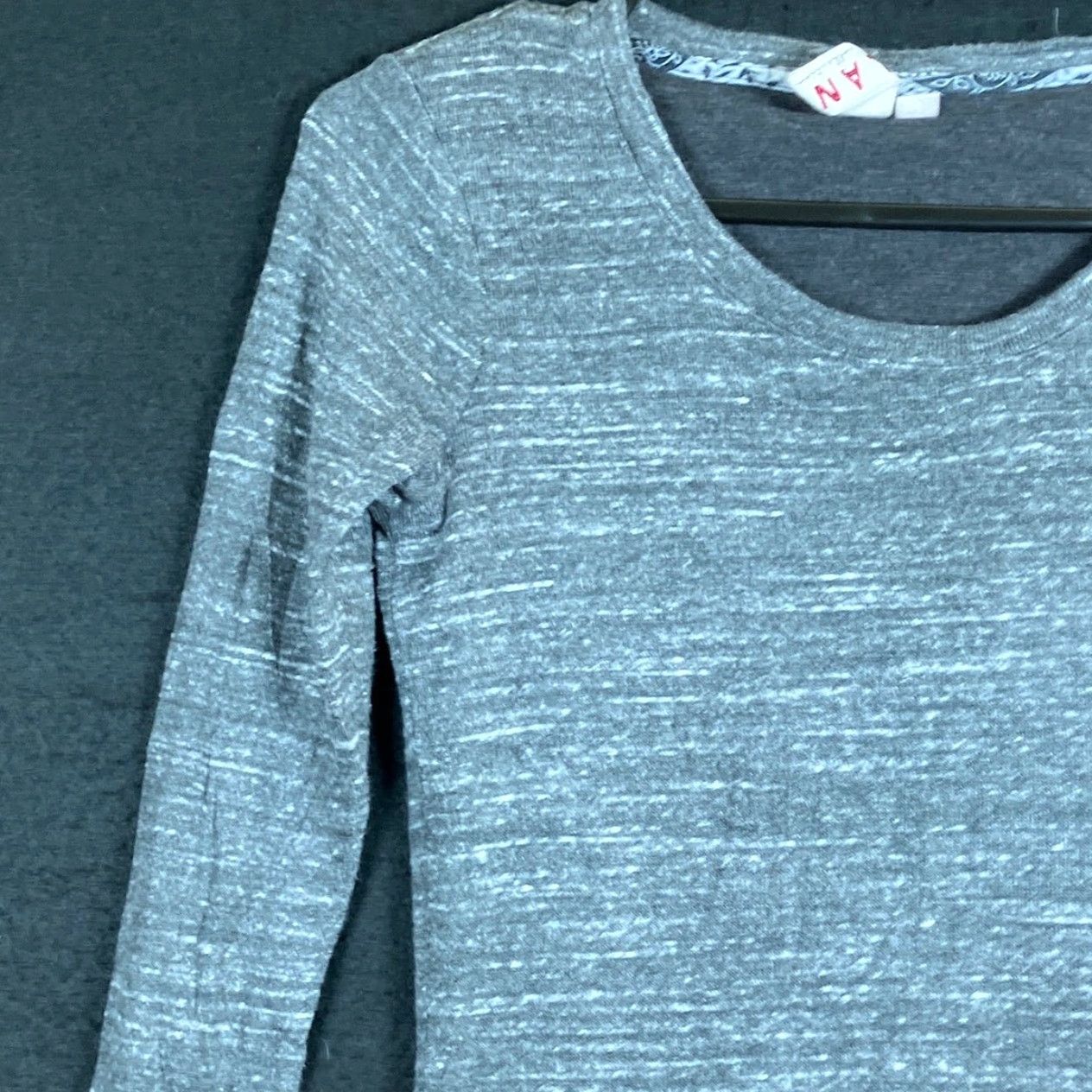 Vintage Dolan Left Coast Collection Dress Gray Mini Keyhole Long Sleeve Stretch XSP Size XS / US 0-2 / IT 36-38 - 4 Thumbnail