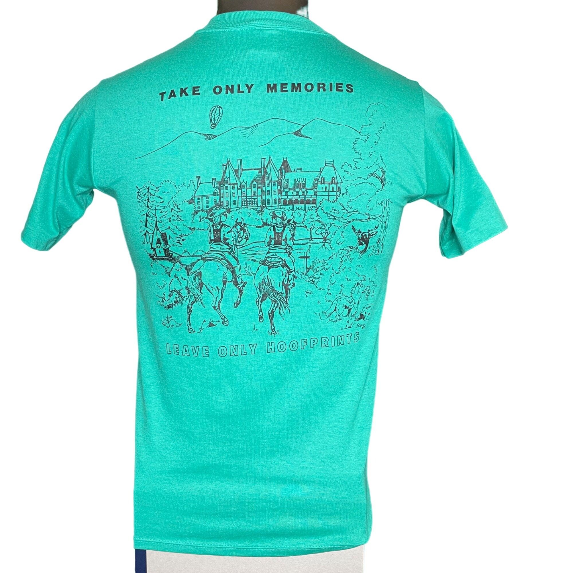 Other Mens T Shirt WNC 100 Mile Trail Ride Hoofprints Event Green Size US M / EU 48-50 / 2 - 6 Thumbnail