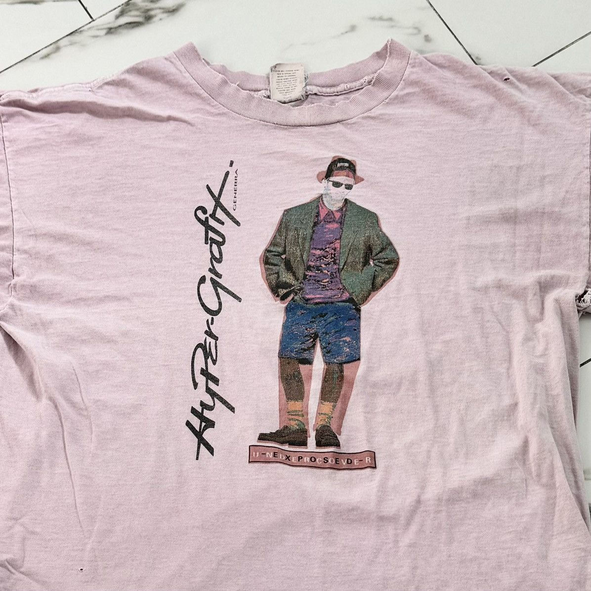 Vintage VINTAGE HYPER-GRAPHIX TEE! Size US XL / EU 56 / 4 - 3 Thumbnail