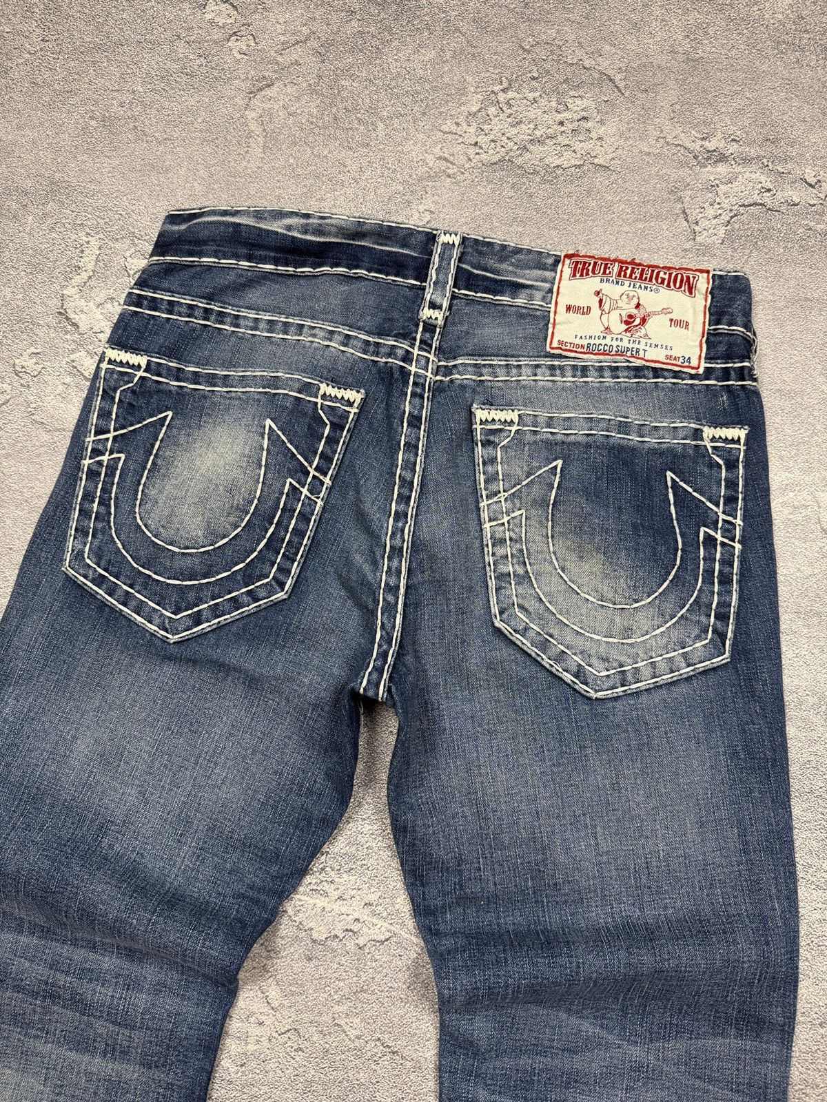 True Religion Crazy True Religion Jeans Big Logo StreetWear Size US 33 - 8 Thumbnail