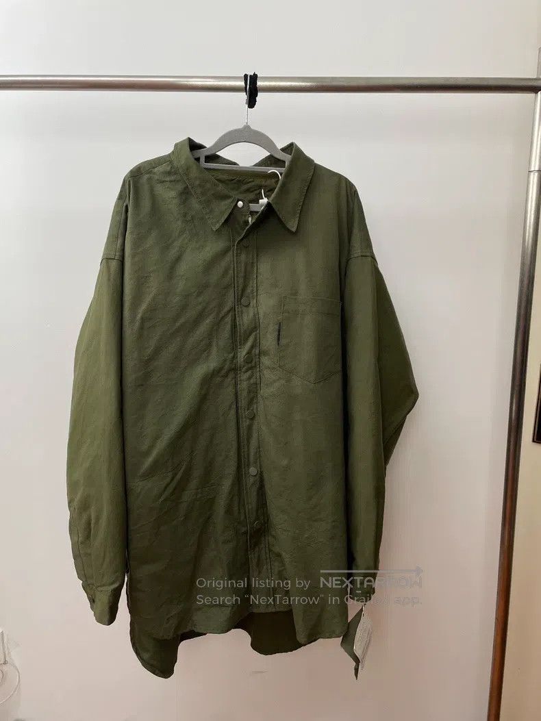 READYMADE Ready Made Military Green Workwear Shirt Jacket, Back Larg Size US M / EU 48-50 / 2 - 2 Thumbnail
